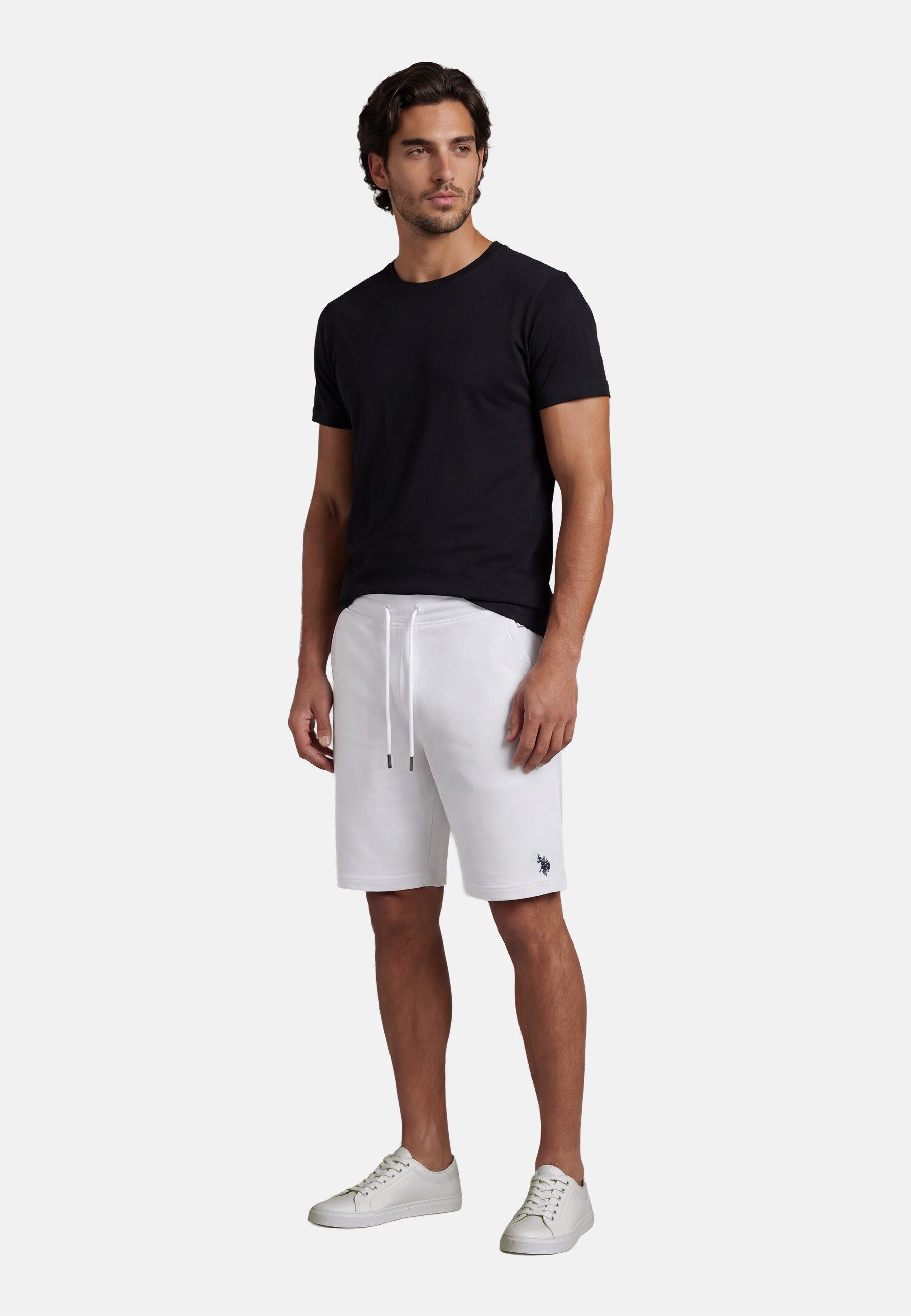 U.S. Polo Assn. Sweatshorts USCooperr – Herren Shorts mit elastischem Bund Elastischer Bund mit Kordelzug, seitliche Taschen, Gesäßtasche