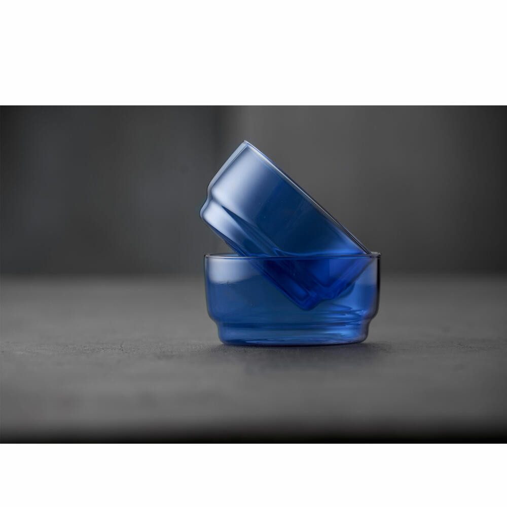 LYNGBY-GLAS Schale Torino 2er Set, Blau, 12 cm, Glas, (2-tlg)