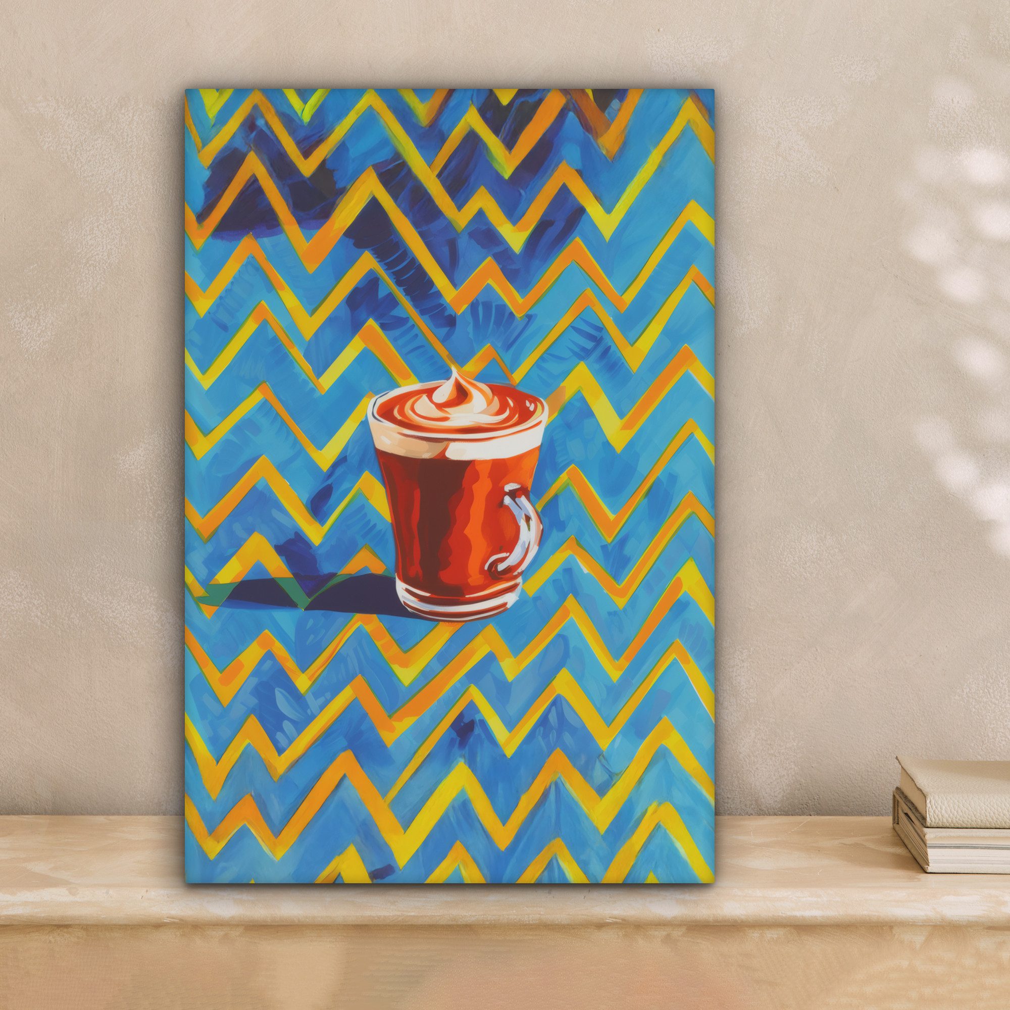 OneMillionCanvasses® Leinwandbild Becher - Kaffee - günstig online kaufen