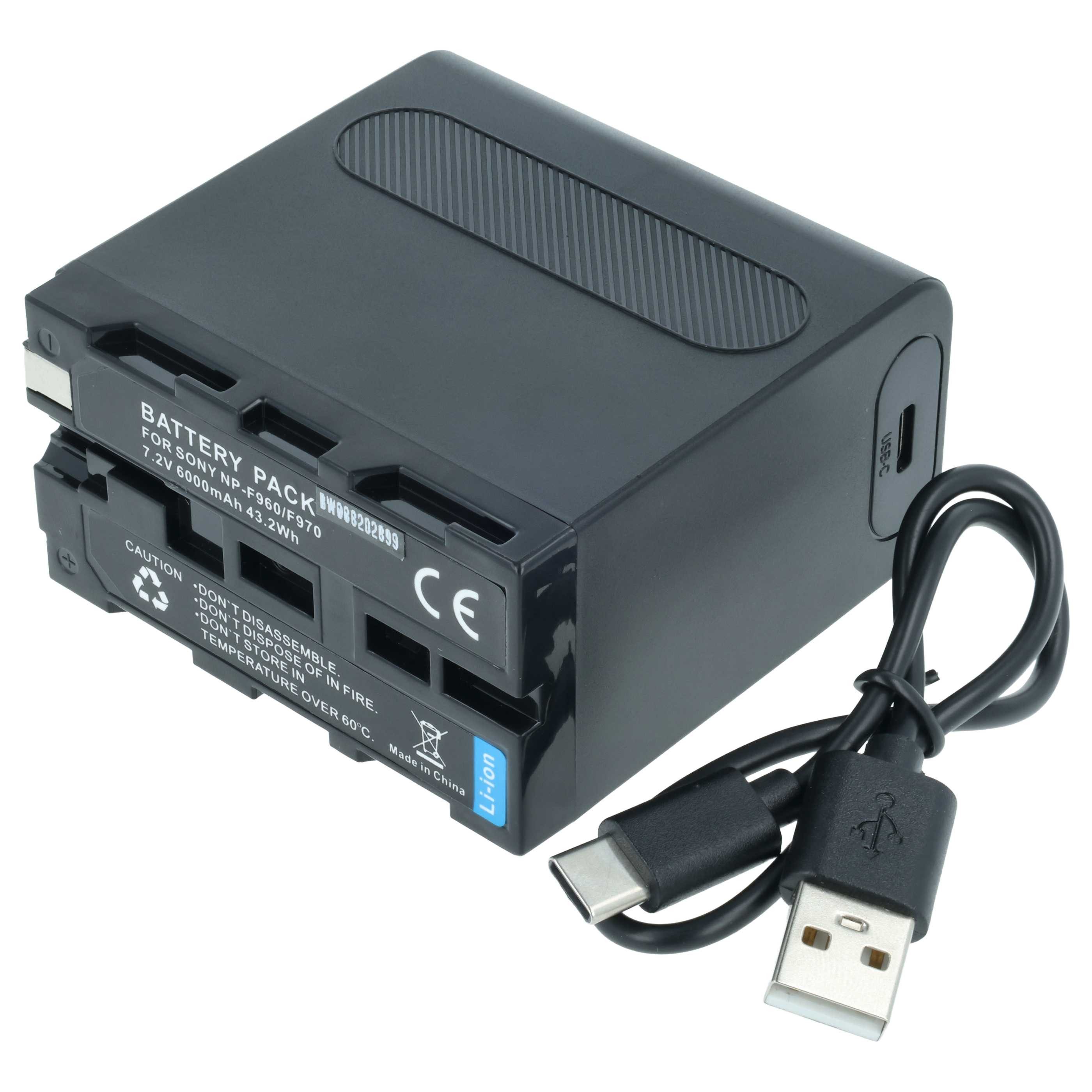 vhbw Akku passend für Grundig LC-D300HE, SCENOS LCD6000HE, LIVANCE Kamera-Akku Akku Li-Ion 6000 mAh (7,4 V, 1 St), Leistungsfähiger Austausch-Akku für Digitalkamera, Spiegelreflexkamera