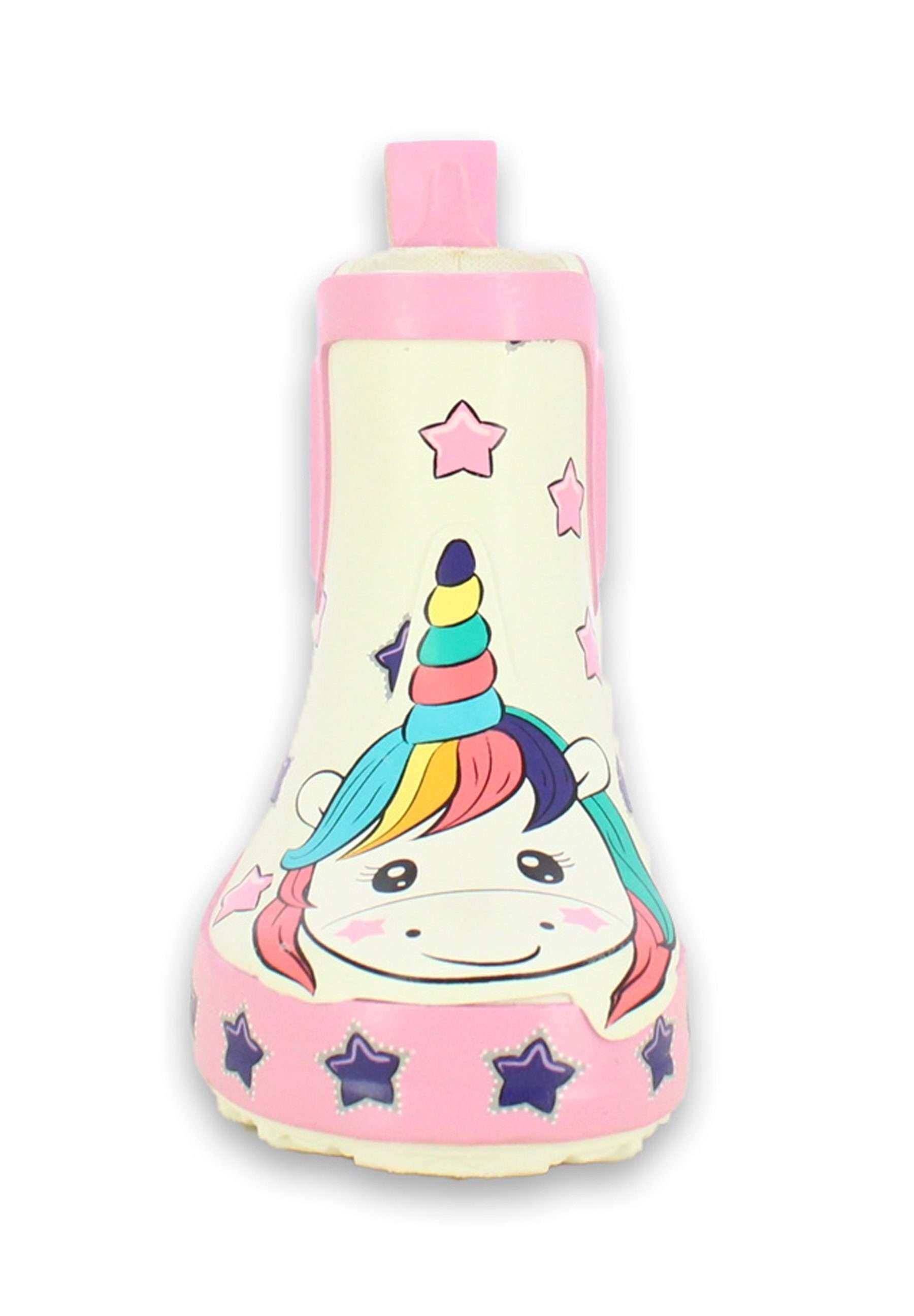 Beck Kleinkinder Gummistiefel Little Unicorn Gummistiefel (wasserdichte Kurzstiefel aus weichem Naturkautschuk) mit seitlichen Gummi-Einsätzes für leichtes An- und Ausziehen