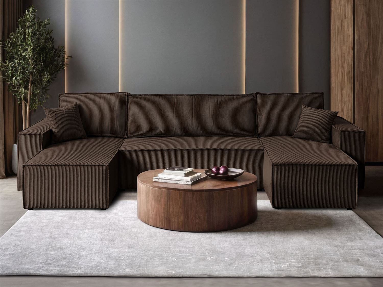 Lookway Wohnlandschaft CARLOS U CORD Gepolstertes günstig online kaufen