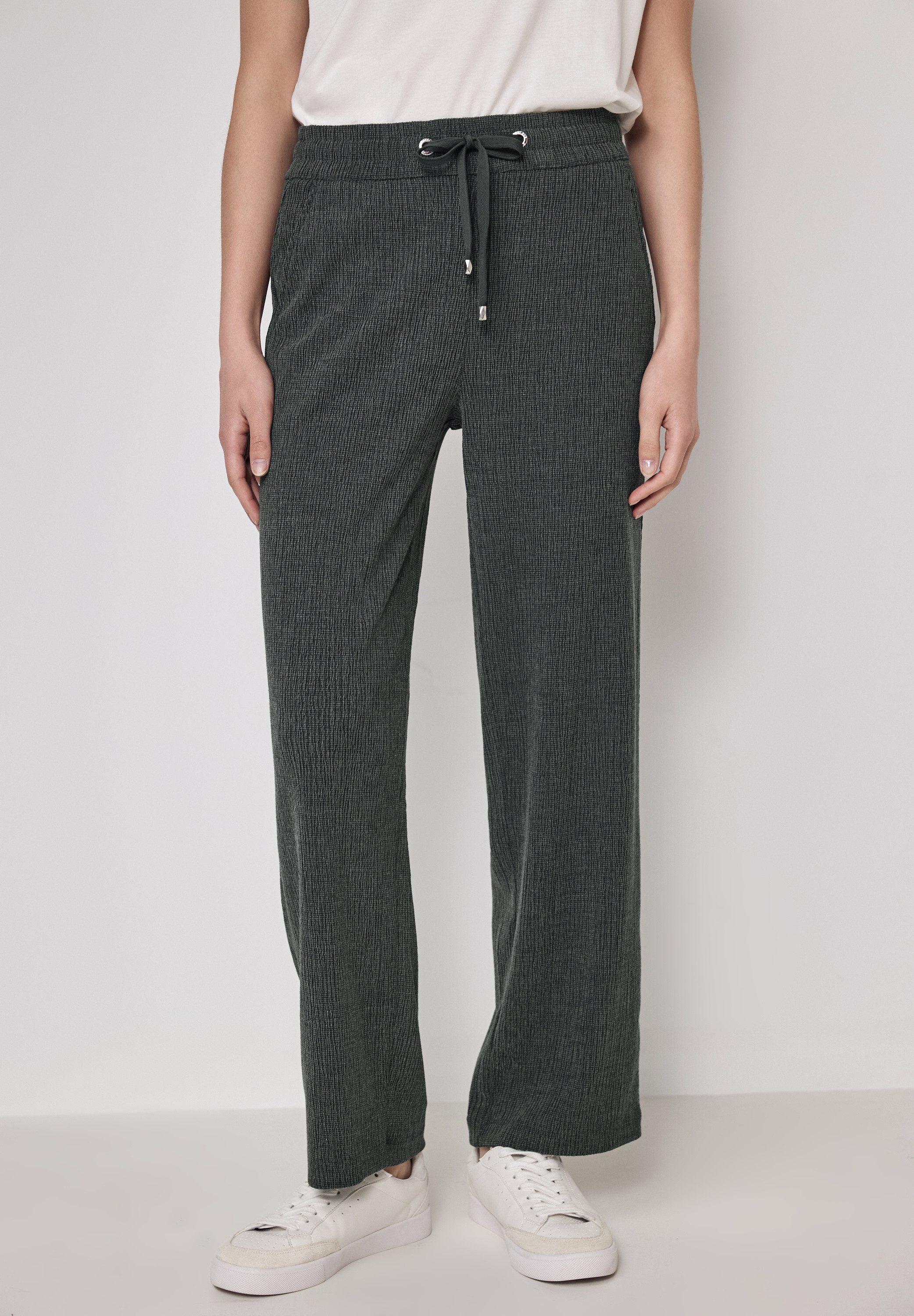 STREET ONE STUDIO Stoffhose High Waist