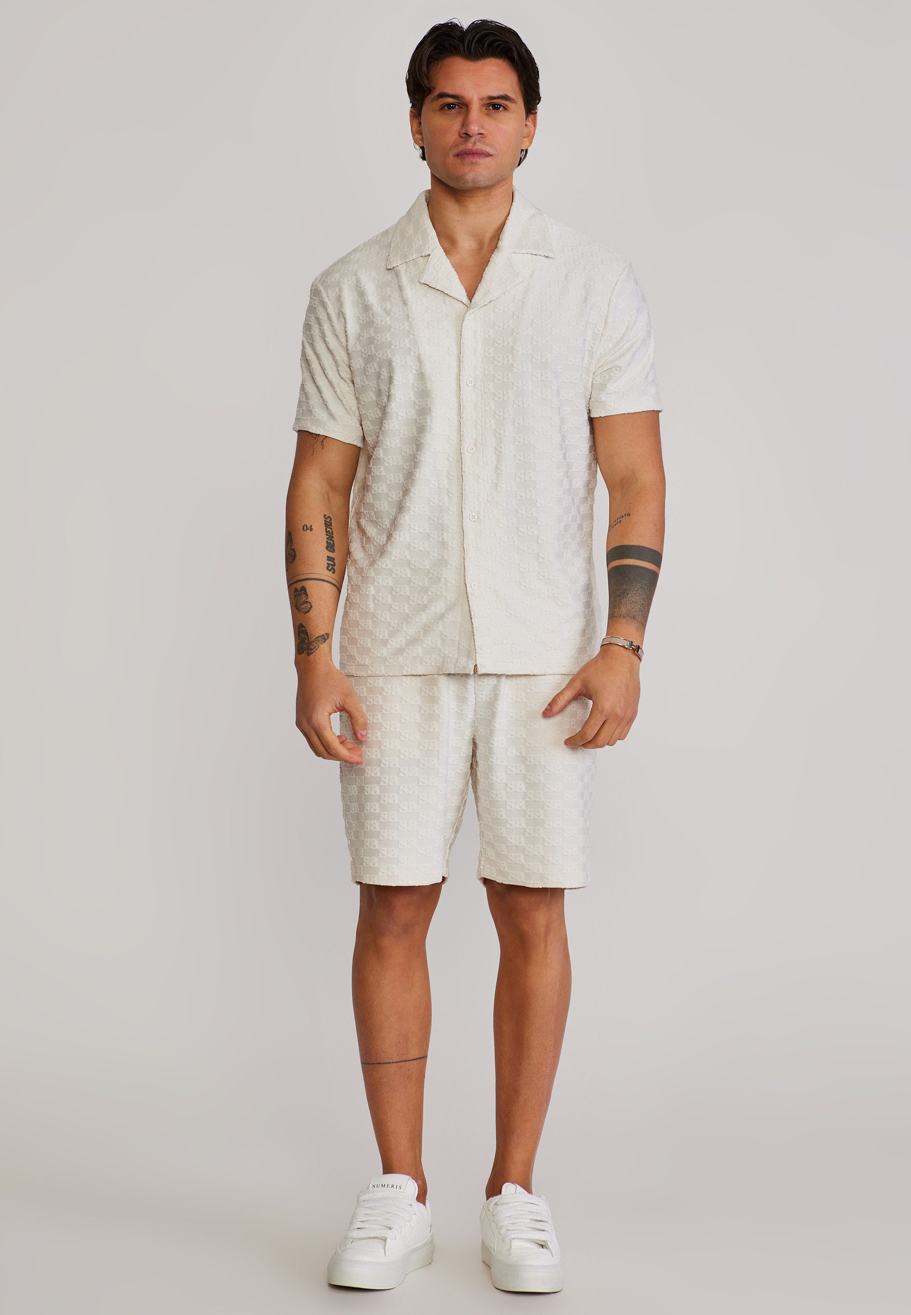 Siksilk Shorts SikSilk Herren Ecru Towelling Shorts
