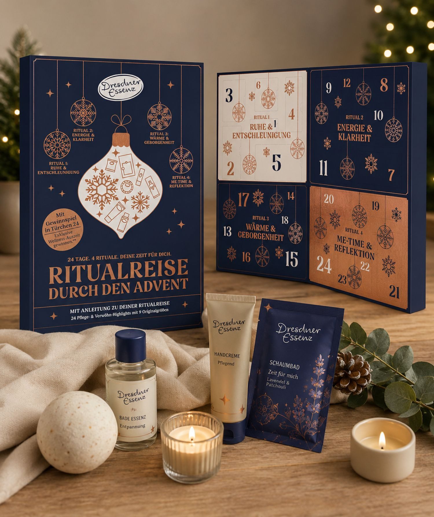 Dresdner Essenz Kosmetik-Adventskalender Adventskalender 2026 Ritualreise durch den Advent