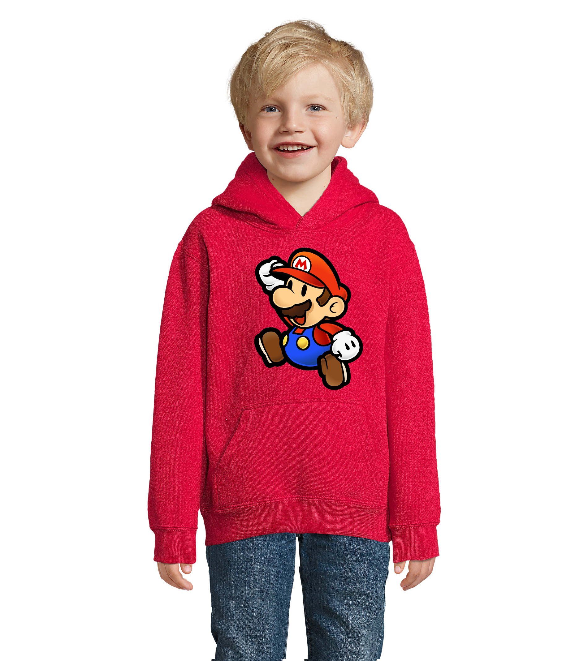 Hoodie Kinder Jungen Mädchen Mario Retro Konsole Gaming Luigi Yoshi Super
