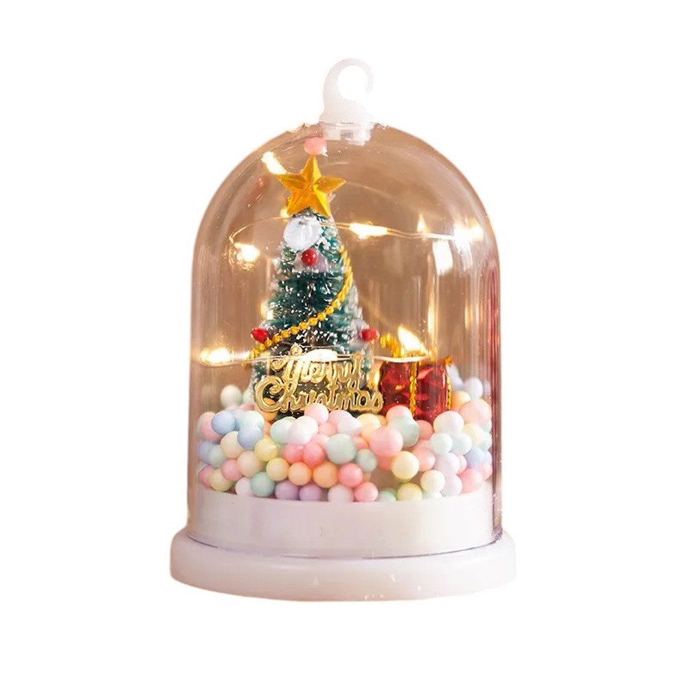 Zoelibat Schneekugel LED Schneekugel Leuchtende Festtagskugeln aus Kunststoff (inkl. Batter (mit Batterien)