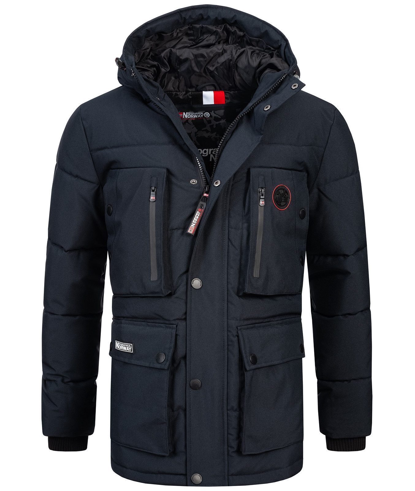 Winterjacke Herren Winterjacke Parka mit Kapuze H-241