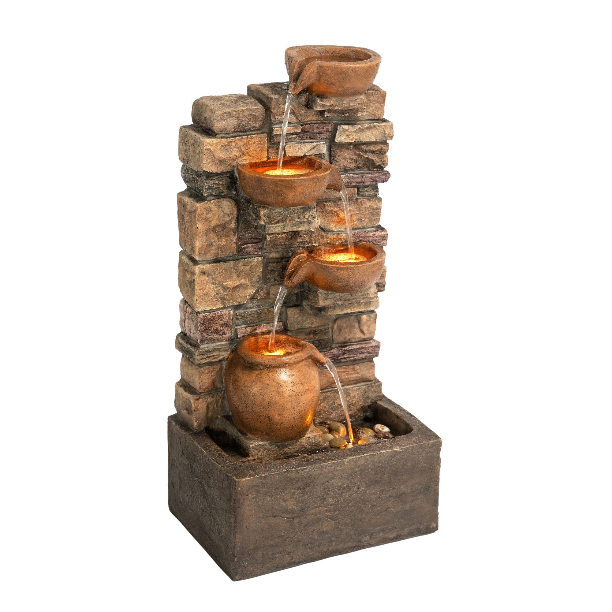 Teamson Home Gartenbrunnen 3 Ebenen Polyresin günstig online kaufen