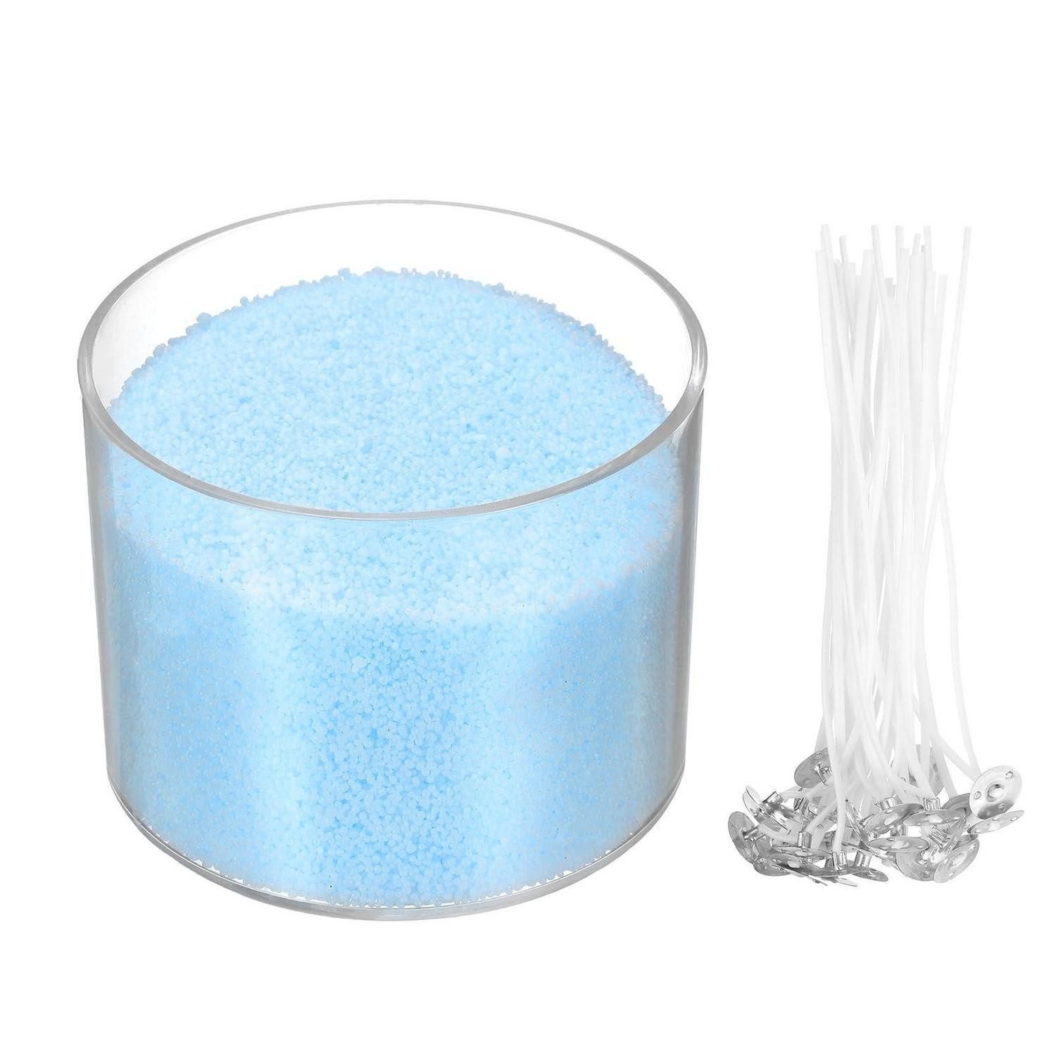 LuxusKollektion Formkerze Kerzensatz Himmelblau Perlenwachs 600g 50 Dochters