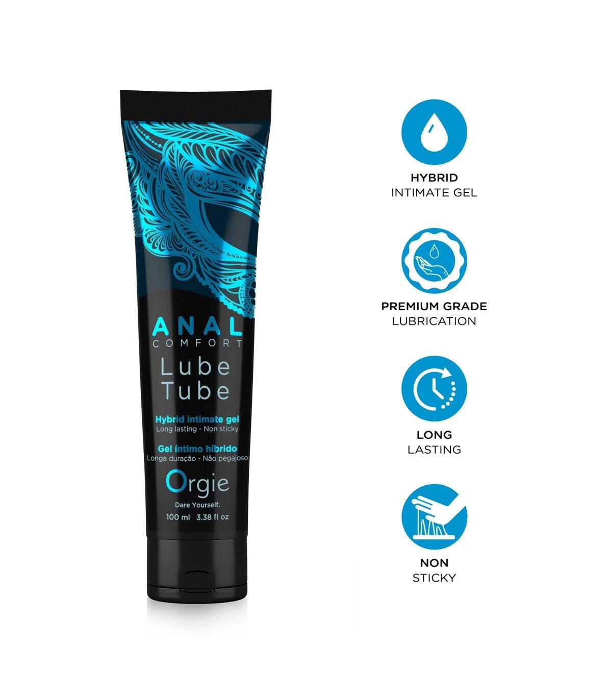 Orgie Analgleitgel Lube Tube Anal Comfort Å¼el intime Analsex Gel 100ml