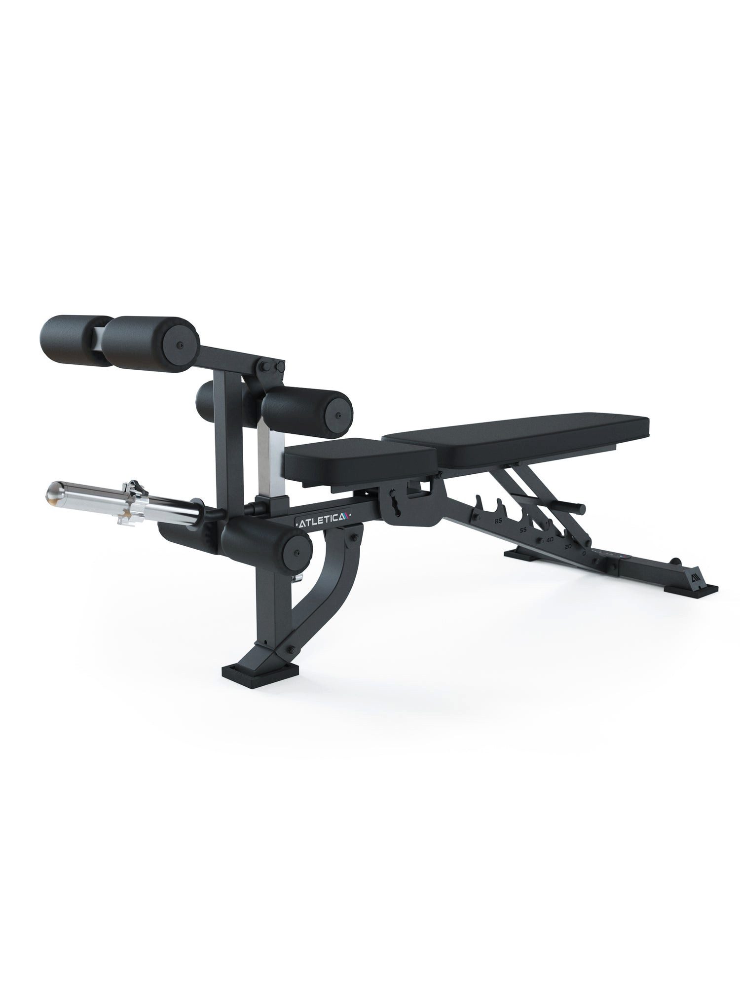 Hantelbank B2, LegMaster Beincurl Hantelbank, Leg Curl Beintraining, Bis 400 kg