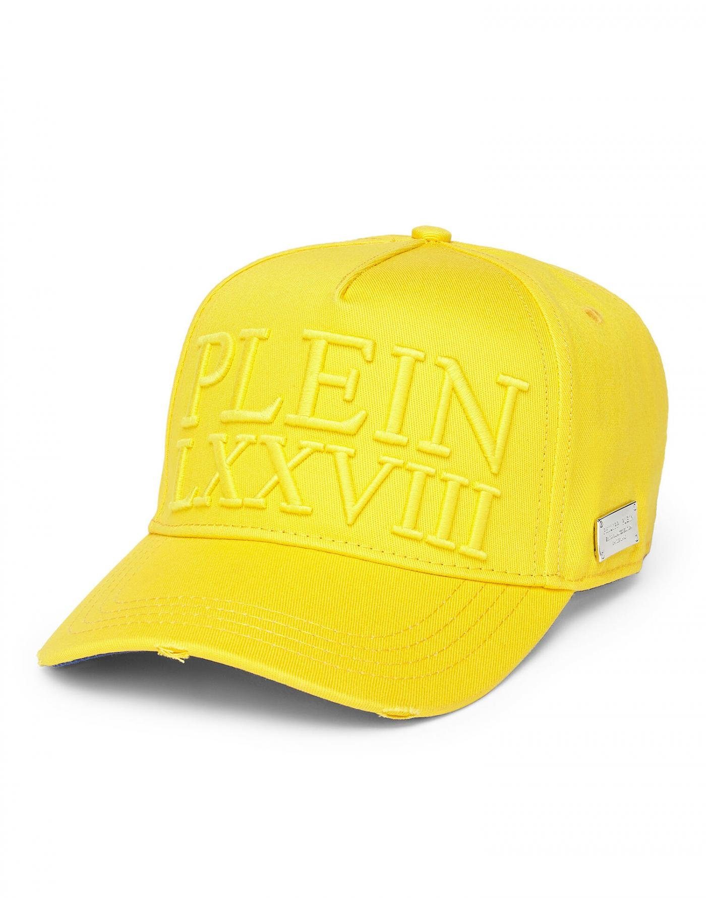 Cap PHILIPP Baseball PLEIN Yellow PLEIN Embroidered Gelb Baseballcap PHILIPP