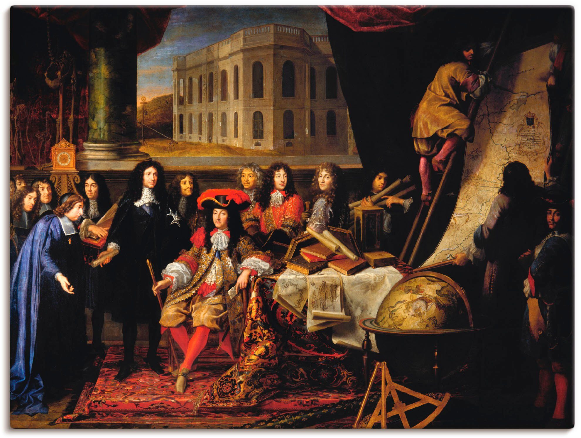 Artland Leinwandbild Ludwig XIV., um 1670, Menschen (1 St), auf Holzrahmen gespannt