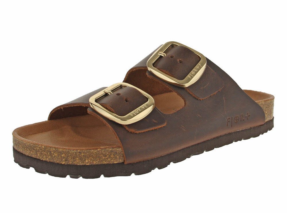 SUPERSOFT Fjort Damen Pantolette mit Fußbett Keilpantolette