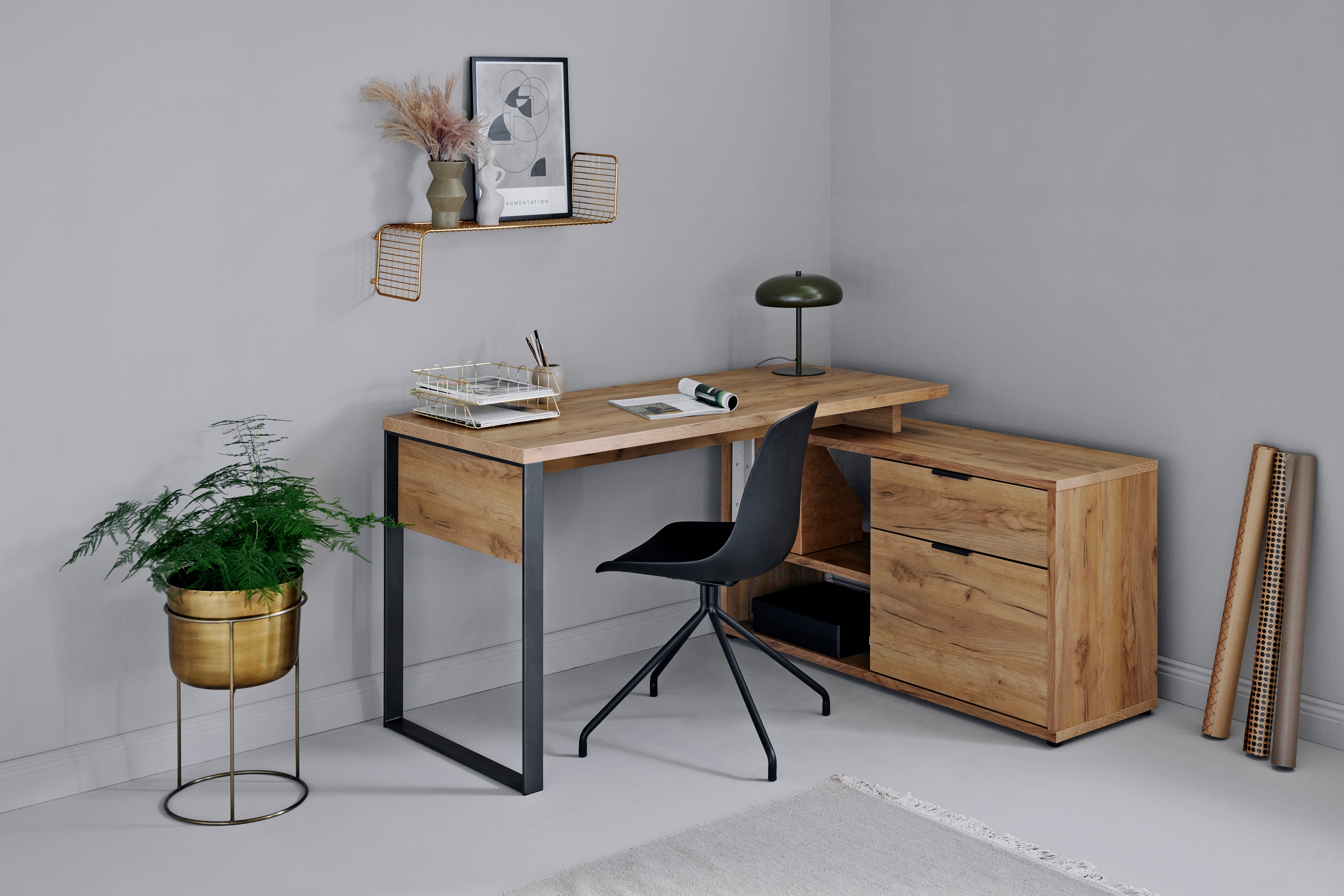 Jahnke Eckschreibtisch LOOP C 150 E (1-St), Eckschreibtisch, wechselseitig günstig online kaufen