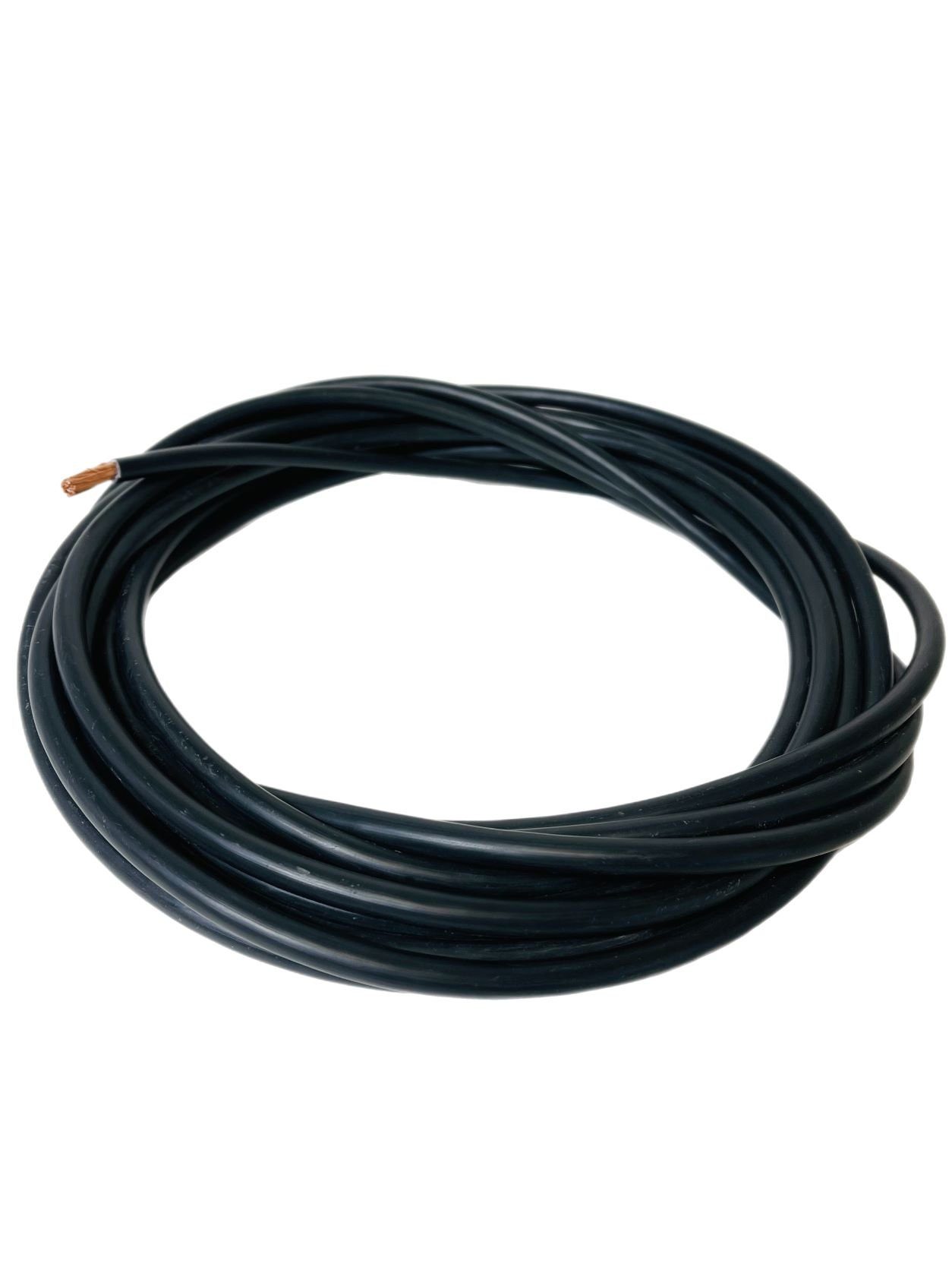 VaGo-Tools 1m Batteriekabel H07V-K 16mm² Stromkabel Schwarz Stromkabel