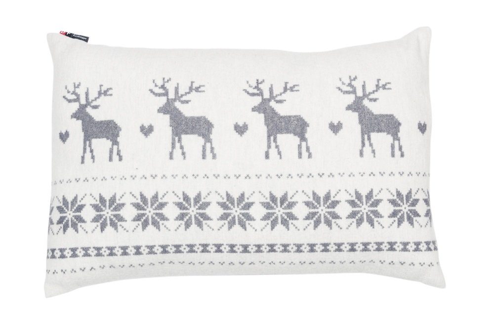 DAVID FUSSENEGGER Kissenhülle Silvretta 'Norweger Hirschbordüre' 40 x 60 cm günstig online kaufen