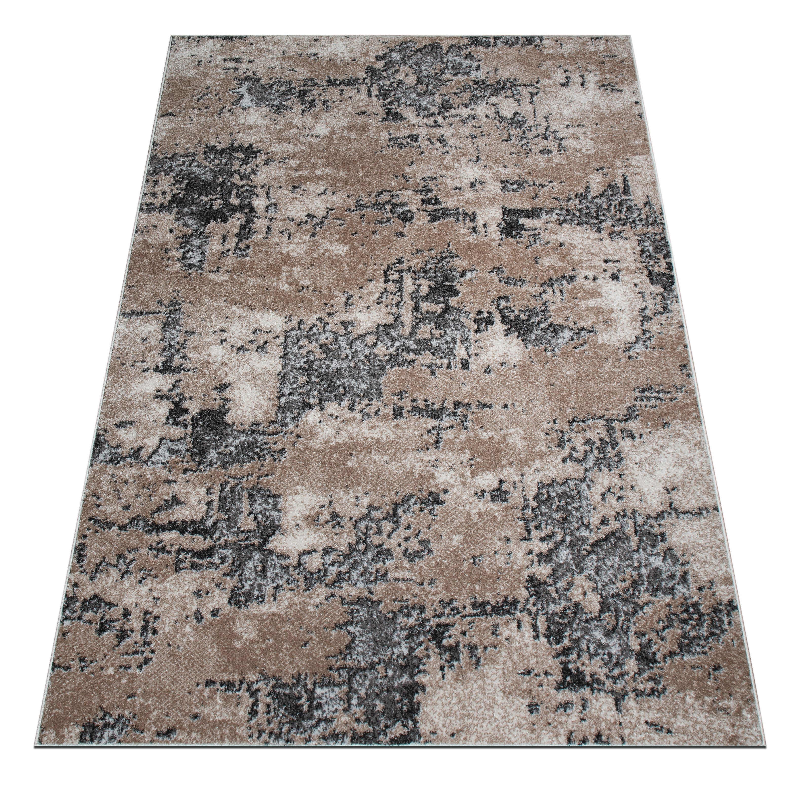 OTTO home Teppich Janory, Marmor-Optik, rechteckig, Höhe: 9 mm, mit besonders weichem Flor, Kurzflor, modernes Design