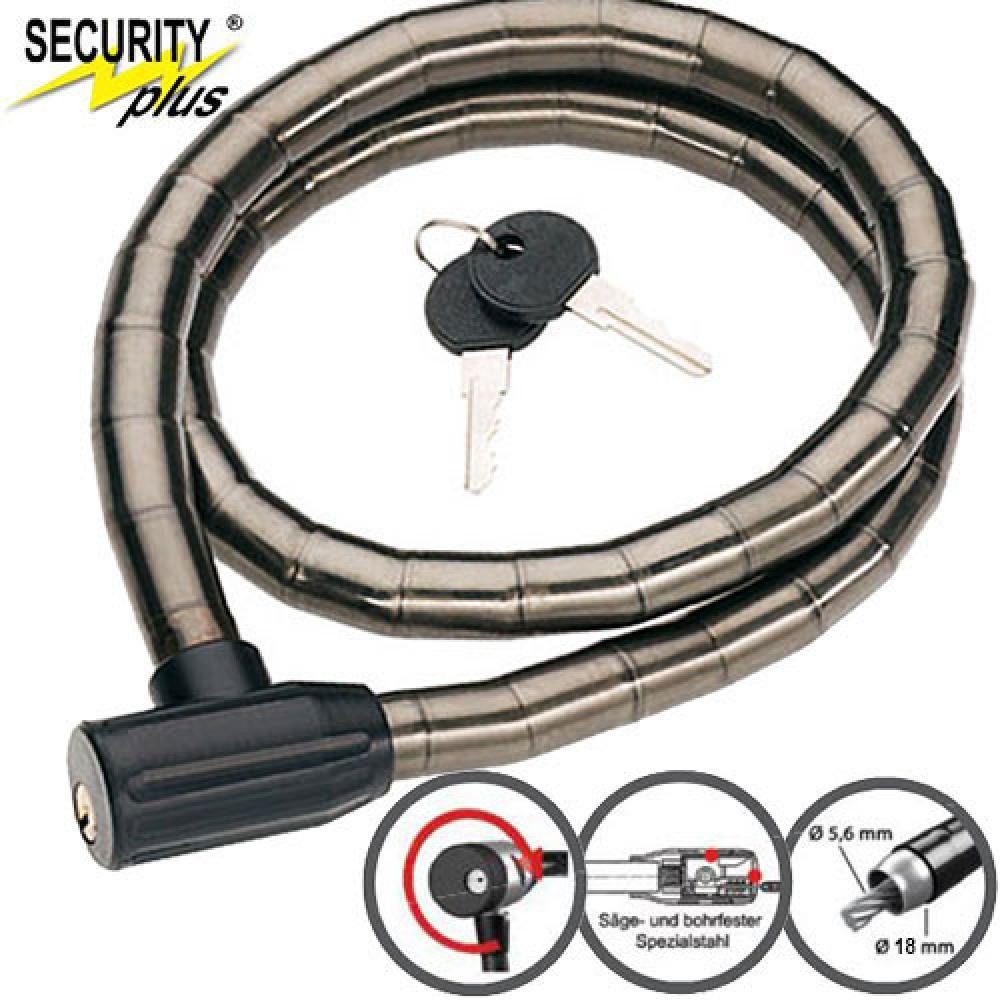 Point Rahmenschloss Point Panzerkabelschloss GS61 L 100 cm D 18 mm silber