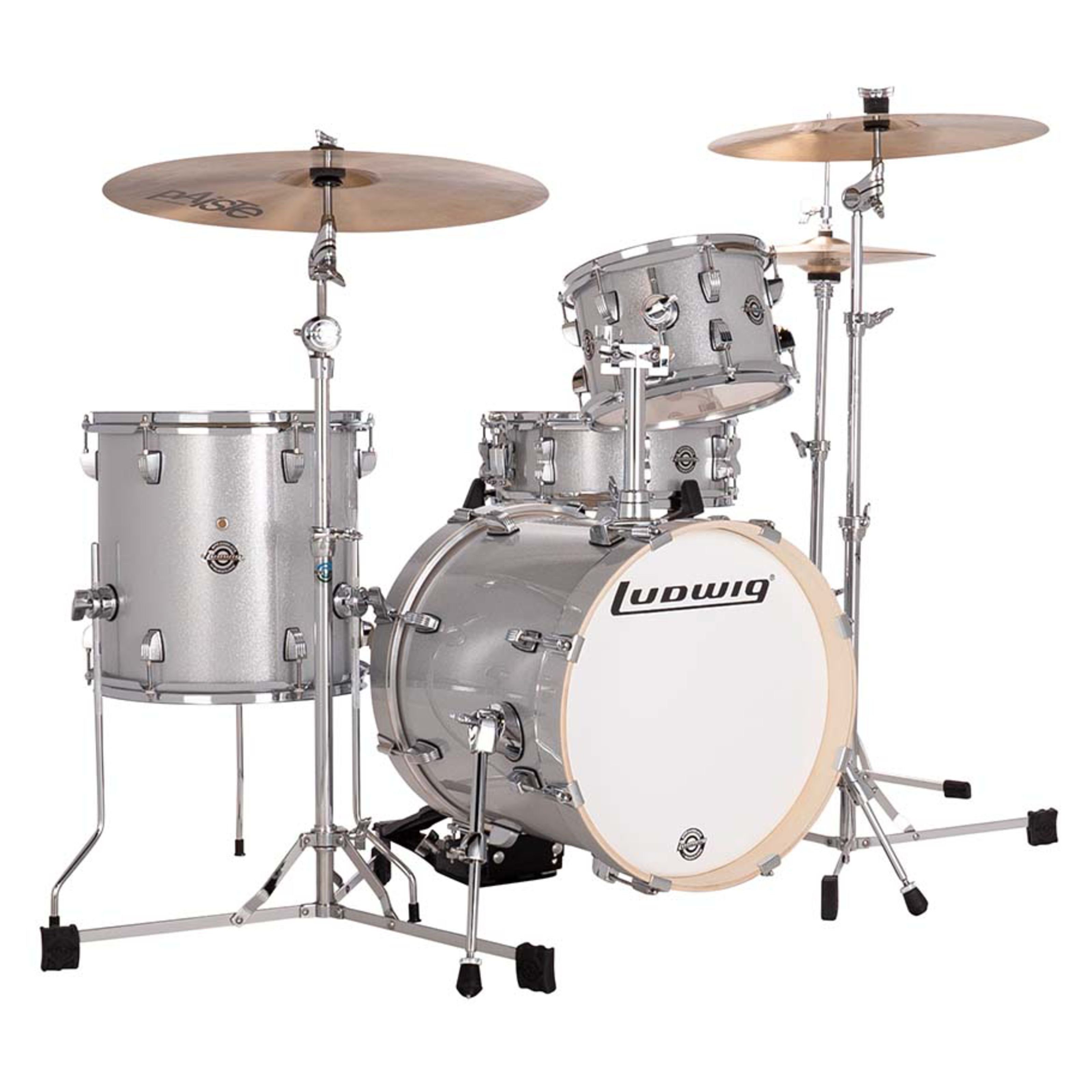 Ludwig Kesselsatz, Schlagzeuge, Kesselsätze, LC2797 Breakbeats Shell-Set Silver Sparkle - Drum Kesselsatz