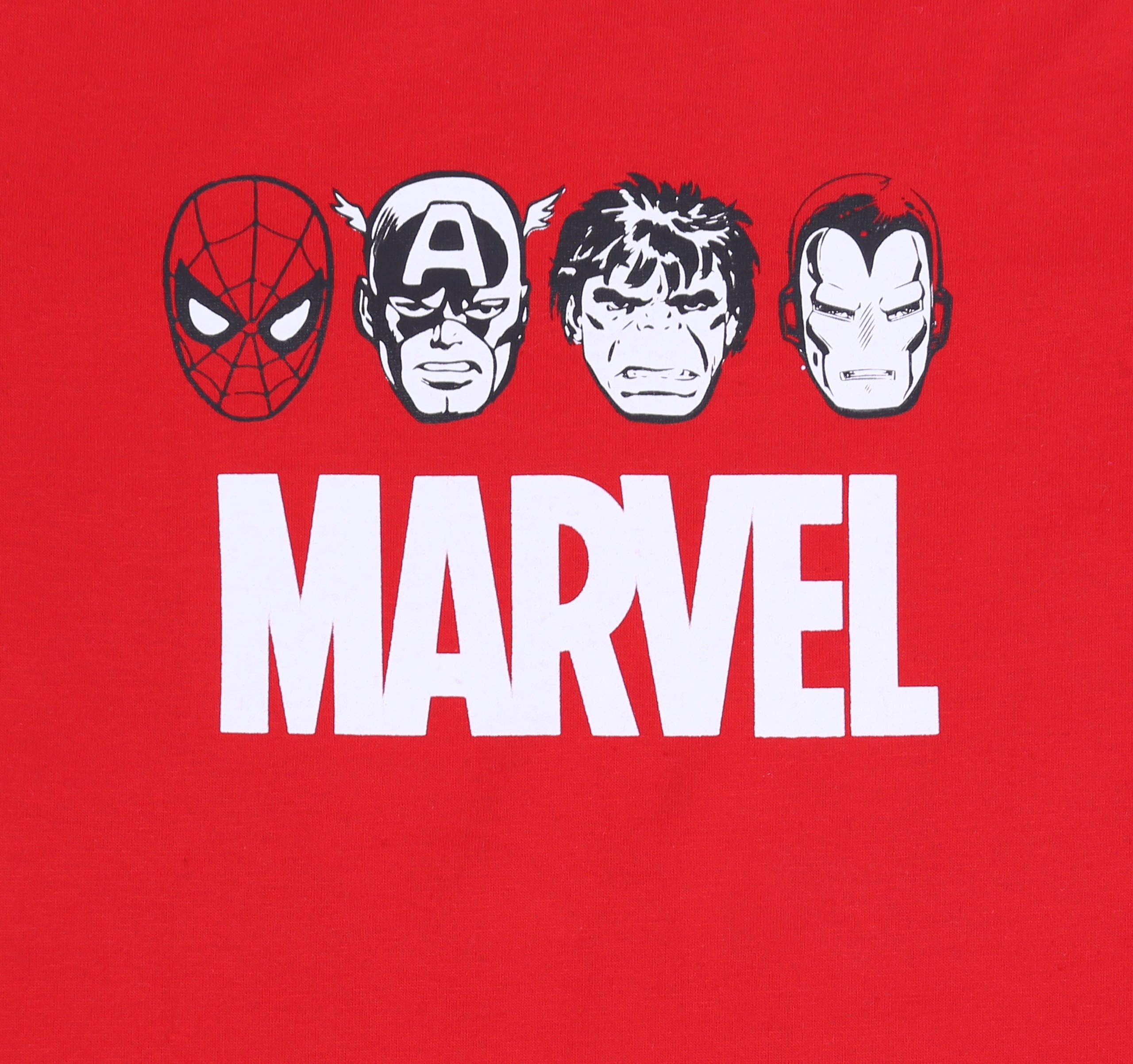 Sarcia.eu Pyjama 2 x grau - roter Pyjama MARVEL 7-8 Jahre