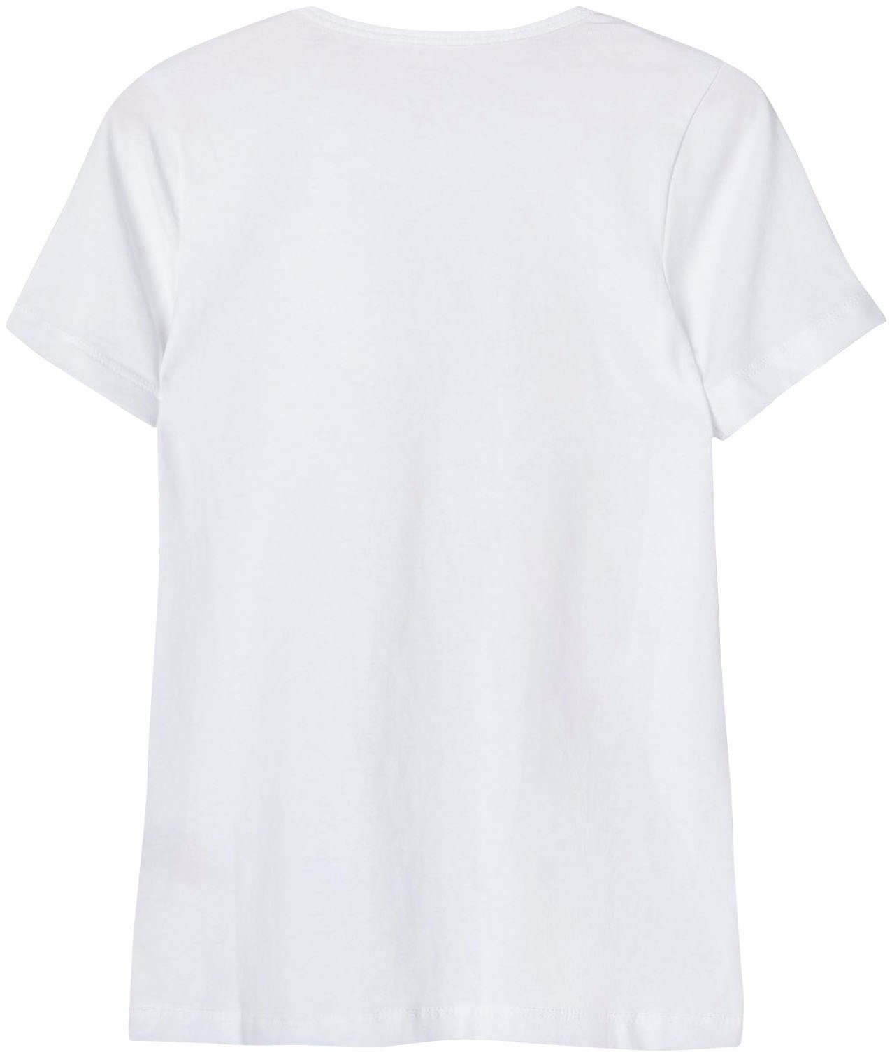 Name It T-Shirt NKMT-SHIRT SLIM 2P 2er-Pack) White 2-tlg., Bright (Packung, NOOS
