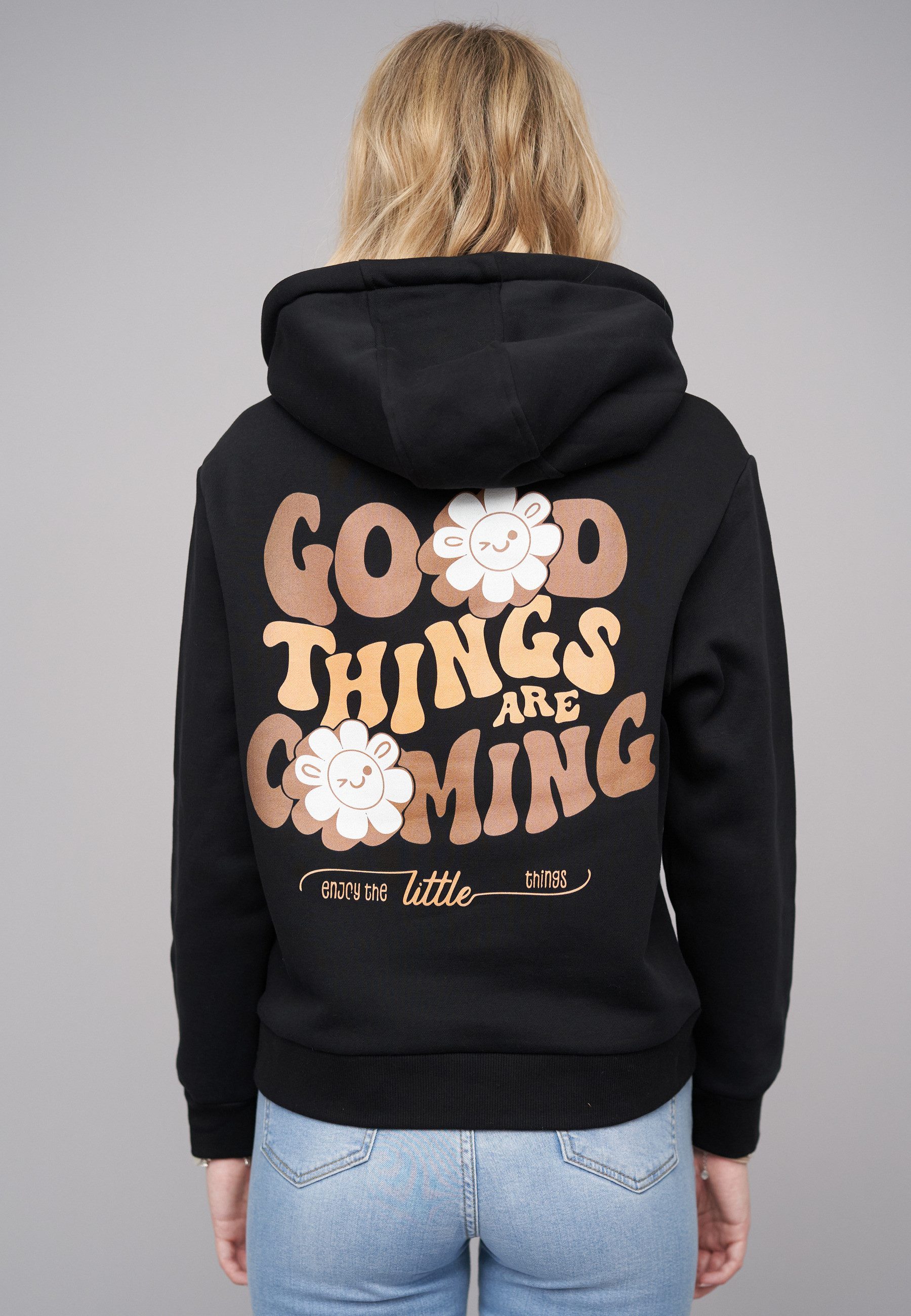 CLOUD 5IVE Kapuzenpullover CLOUD 5IVE Ladies 77 Good Things Black Everyday Hoodie (1-tlg)