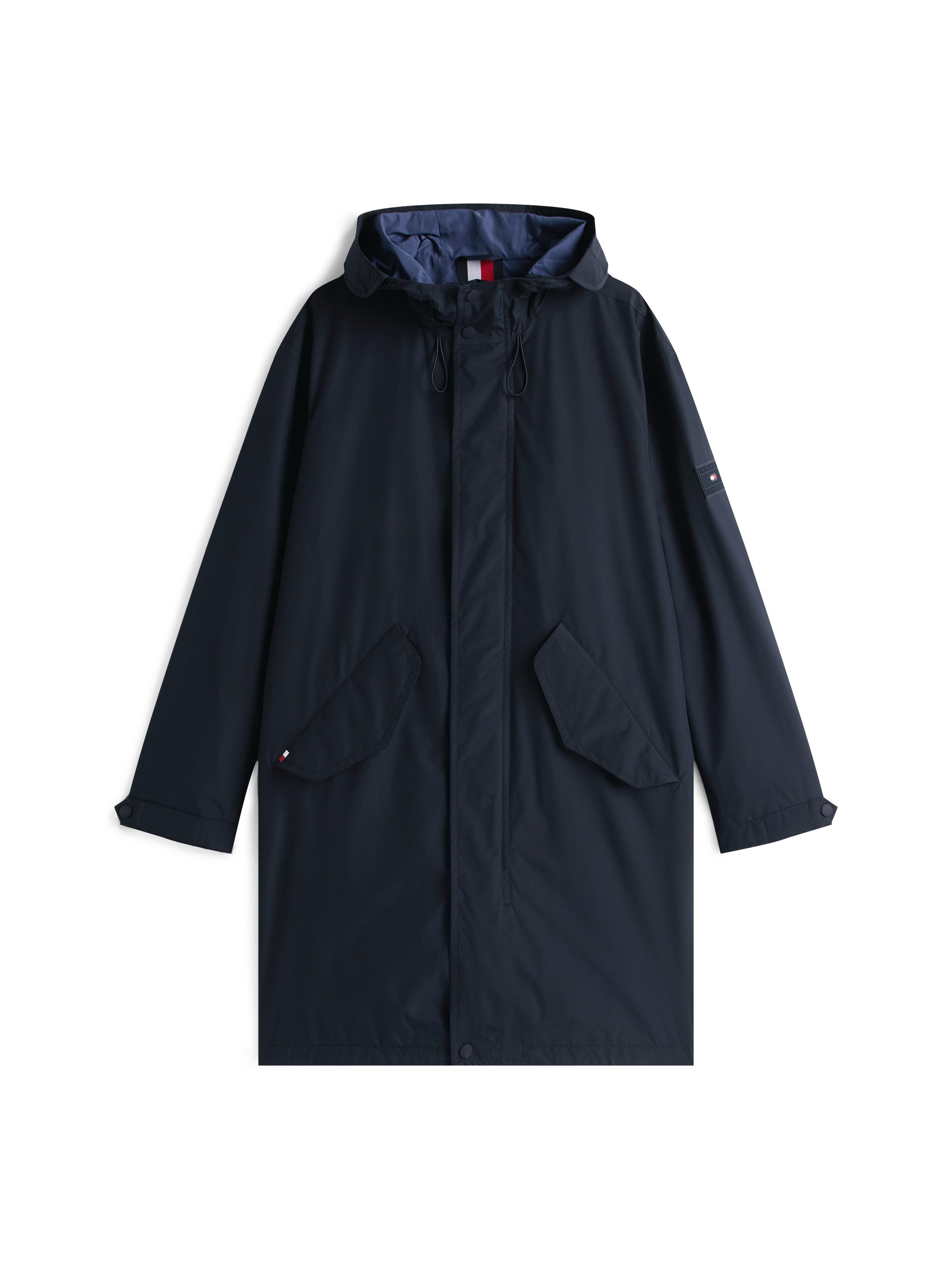 Tommy Hilfiger Parka PACKABLE PARKA Winterjacke, Outdoorjacke oversize, feste Kapuze, wasserabweisend, Reg