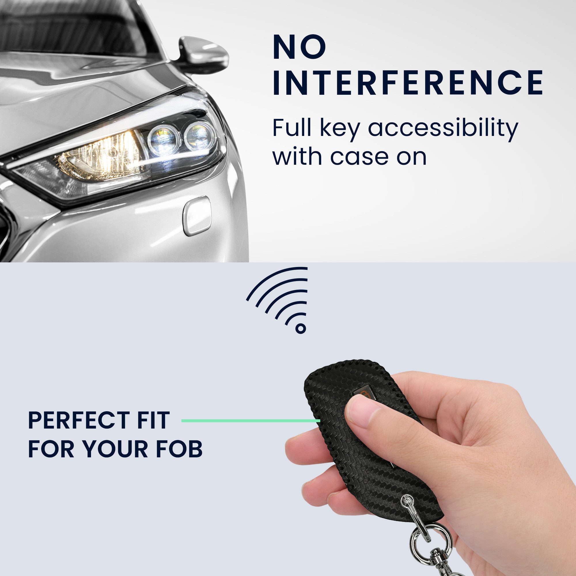 kwmobile Schlüsseltasche Autoschlüssel Hülle für MG 3-Tasten ZS MG4 MG5 MG6 (1-tlg), Cover Schlüsselhülle mit Schlüsselring Design