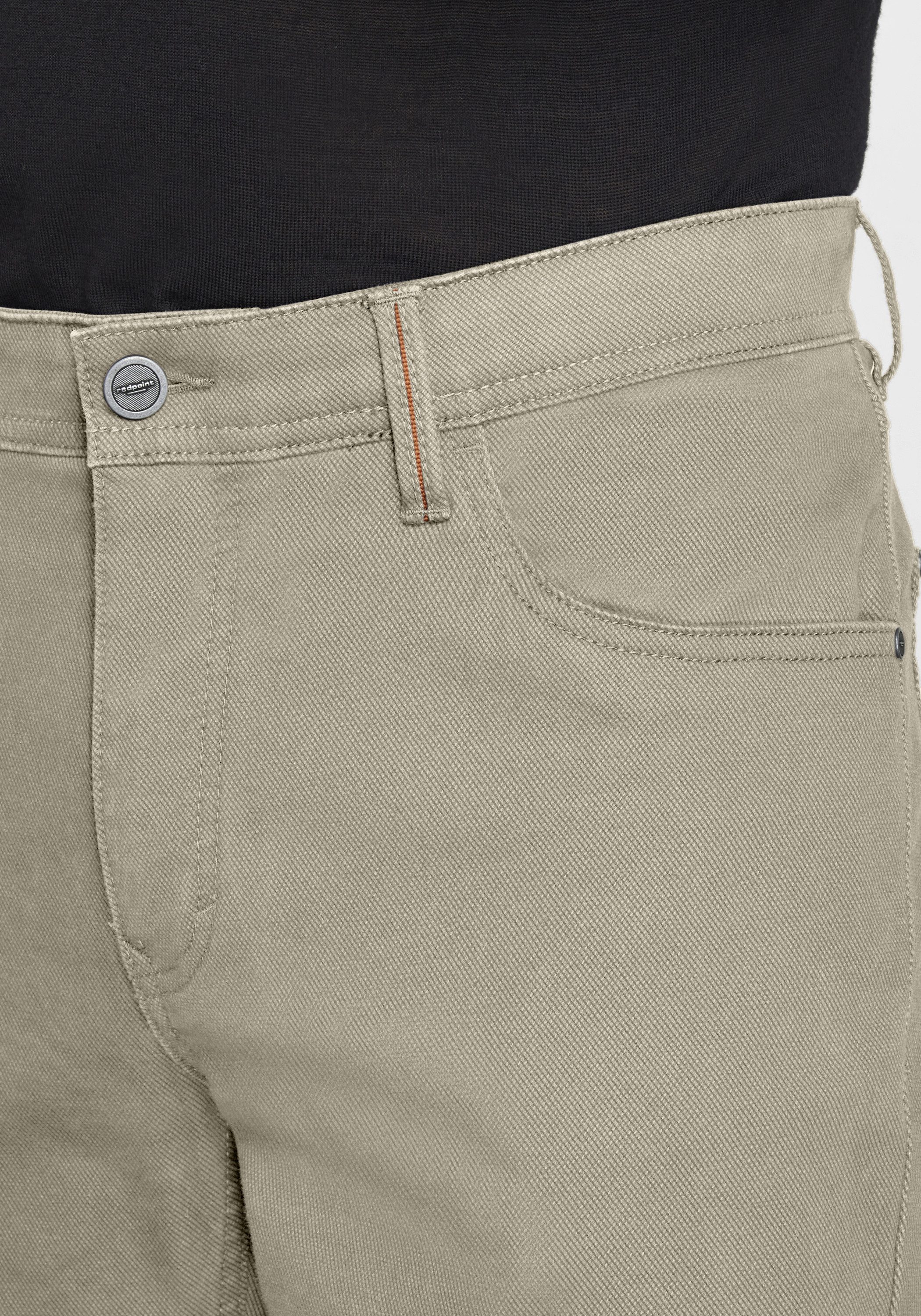 Redpoint Stoffhose MONTREAL Straight Fit Stoffhose mit Dehnbund und dezentem Printmuster