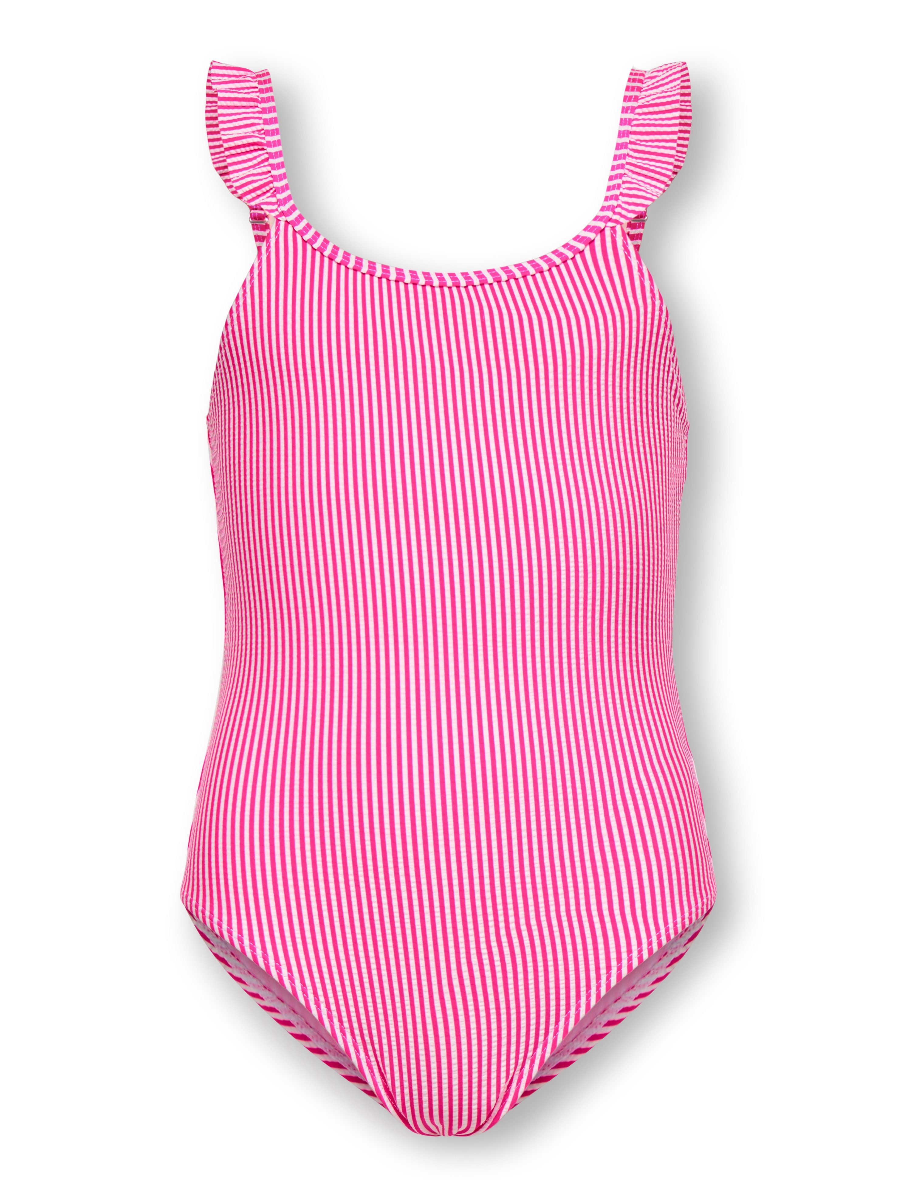 KIDS ONLY Badeanzug KOGSUNNY STRUCTURE SWIMSUIT ACC mit kleiner Rüsche an der Schulter