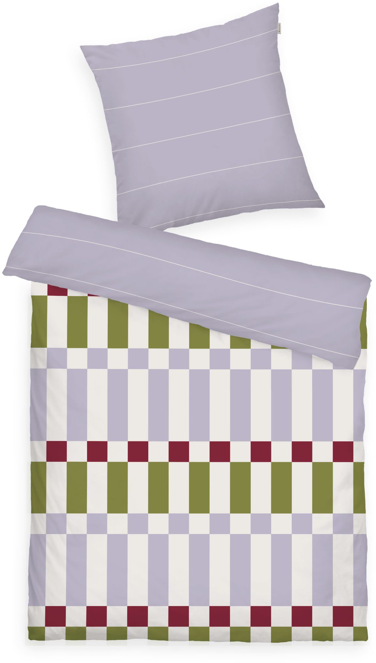 TOM TAILOR HOME Wendebettwäsche BOLD CHECK in Gr. 135x200cm oder 155x220cm, Renforcé, 2 teilig, new bedroom, gewebtes Label