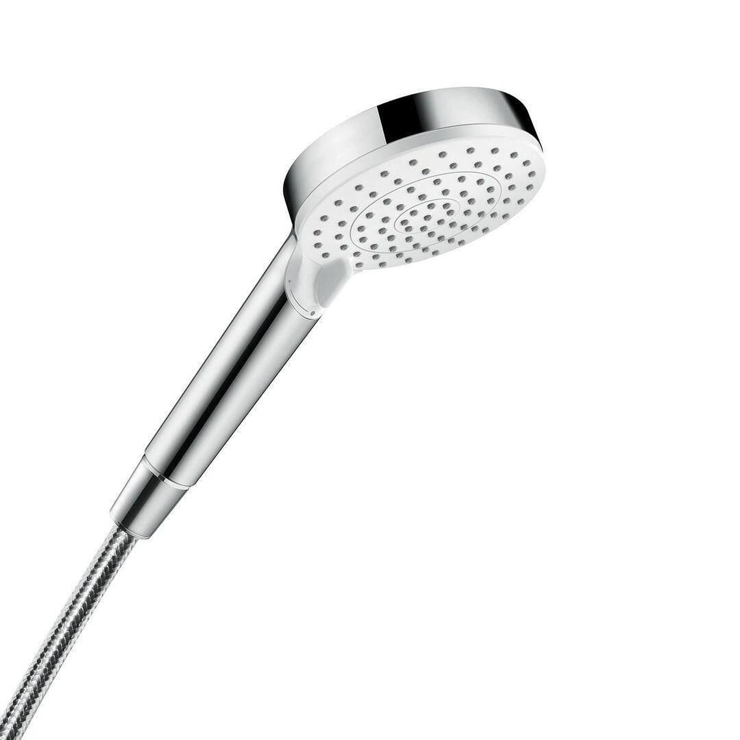 hansgrohe Duscharmatur Hansgrohe Handbrause CROMETTA Vario weiß/chrom 2 Str günstig online kaufen