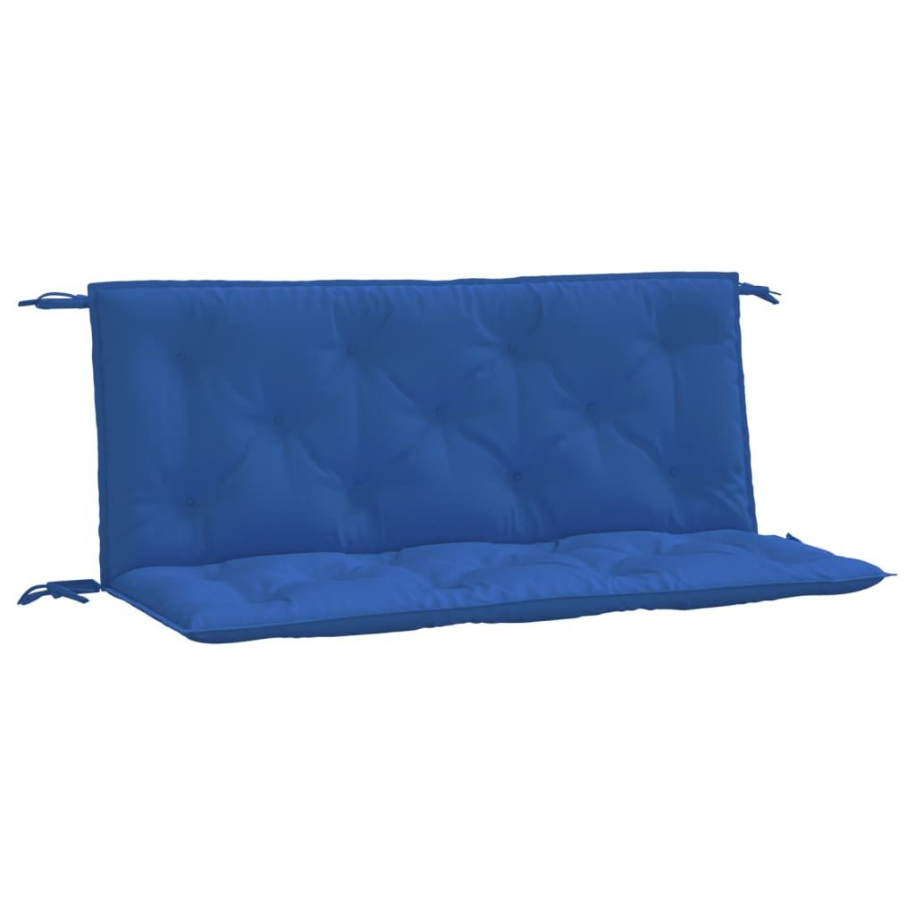 vidaXL Sitzauflage Gartenbank-Auflagen 2 Stk. Blau 120x50x7 cm Oxford-Gewebe, (2 St)