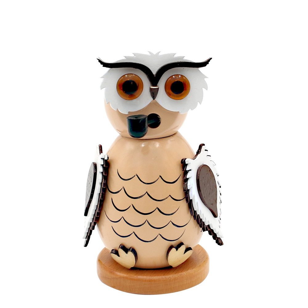 Dekohelden24 Räuchermännchen Holz-Räucherfigur Eule, Räucherfunktion für Rä günstig online kaufen