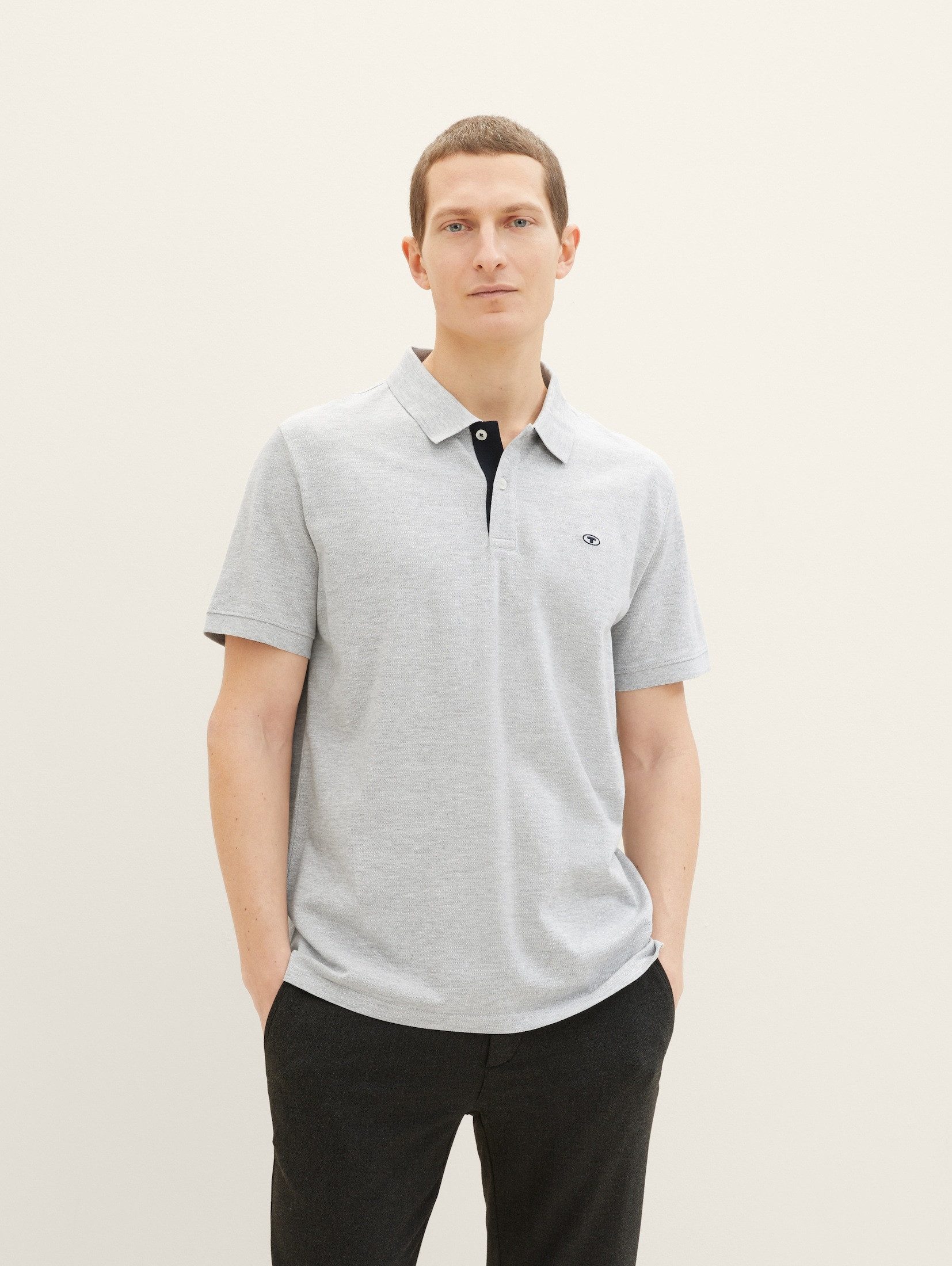 TOM TAILOR Poloshirt Poloshirts Piqué Poloshirt mit Logo-Stickerei günstig online kaufen