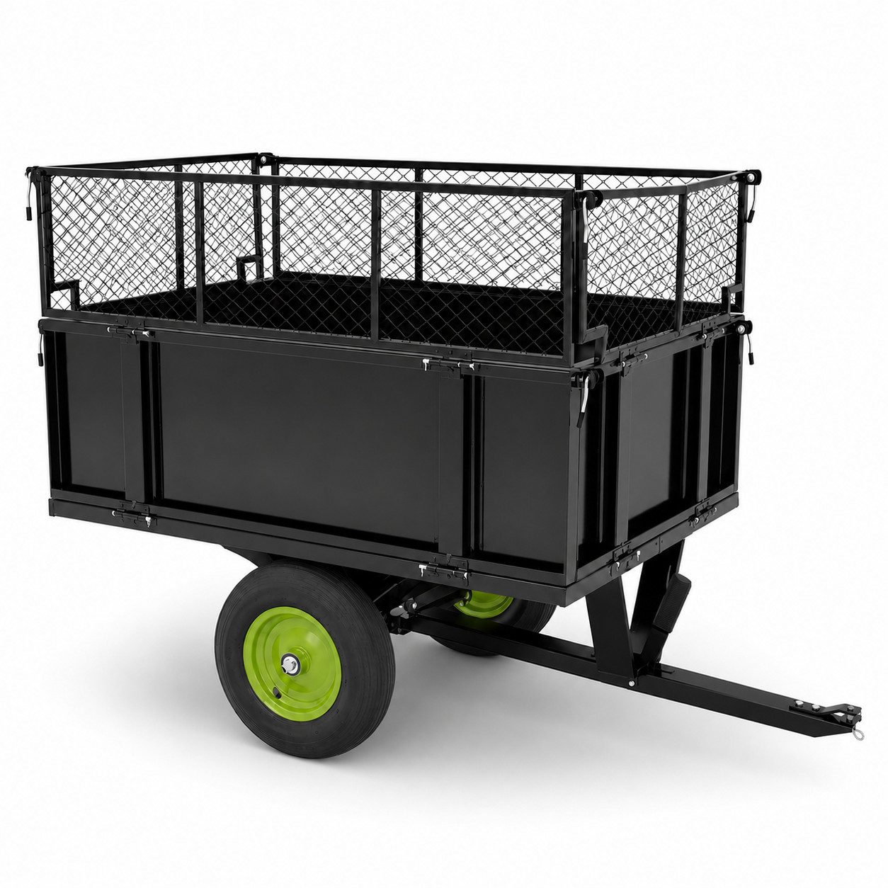 TRUTZHOLM Rasentraktoranhänger Rasentraktor Anhänger Kippanhänger 300 kg kippbar mit Kupplung