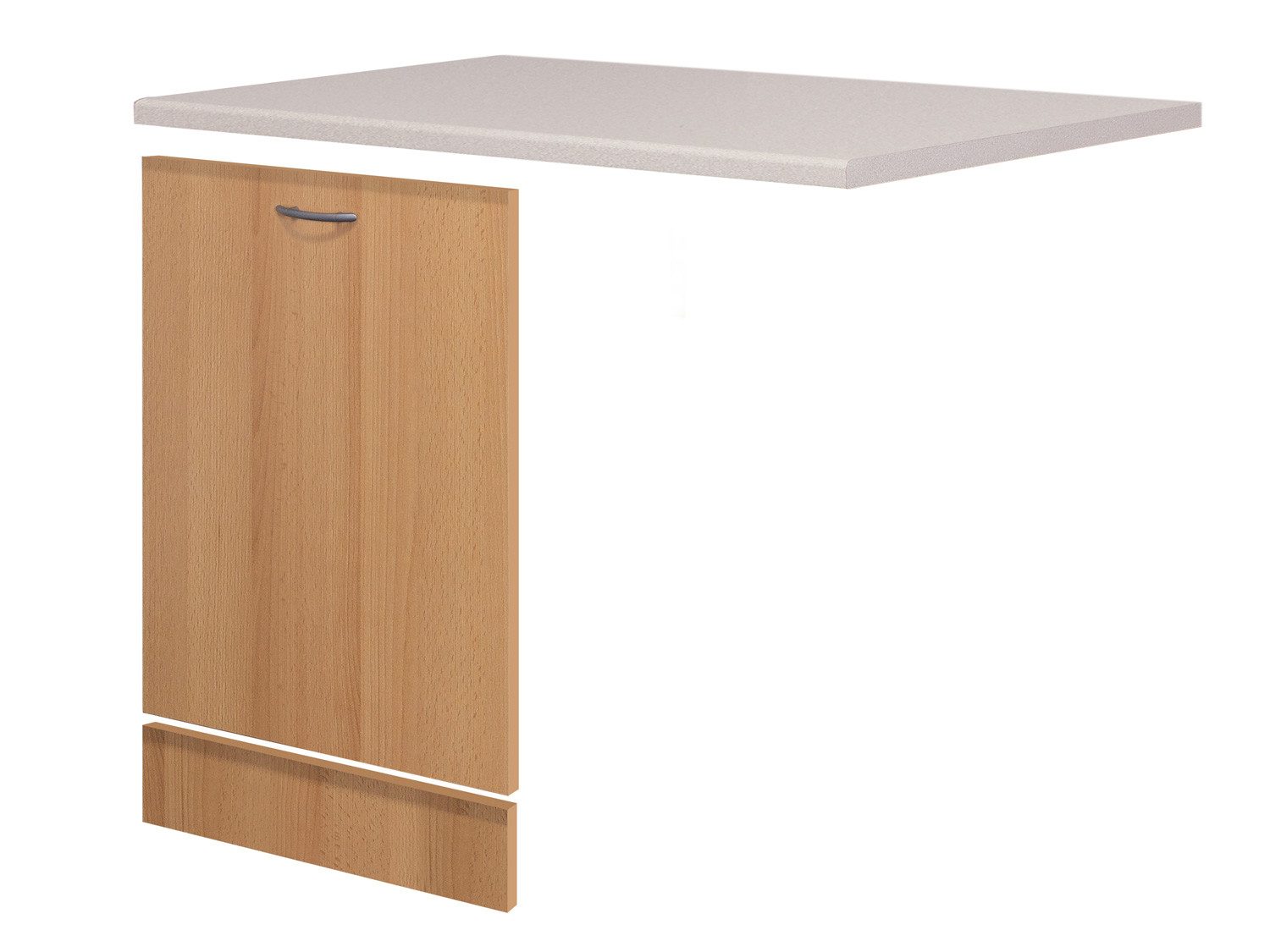 Flex-Well Frontblende Geschirrspüler-Paket vollintegriert - Buche – Namu