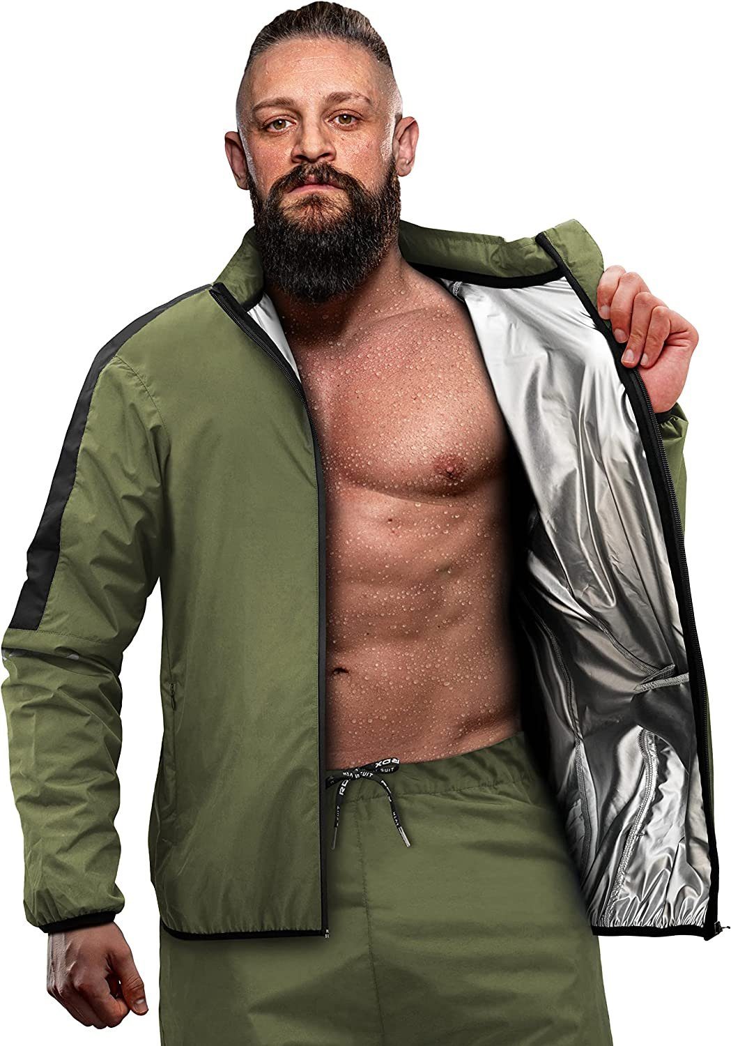 RDX Thermohemd RDX Sweat Suit for Weight Loss,Sauna suit Thermal Fitness Men Women