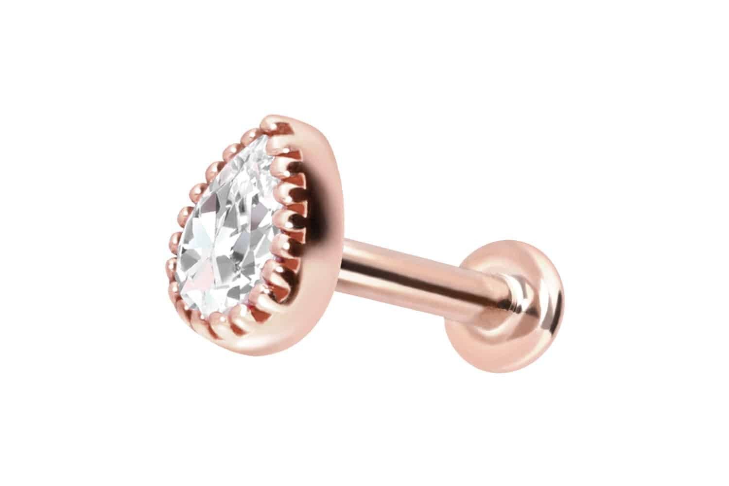 PIERCINGLINE Piercing-Set 14 Karat Gold Labret günstig online kaufen