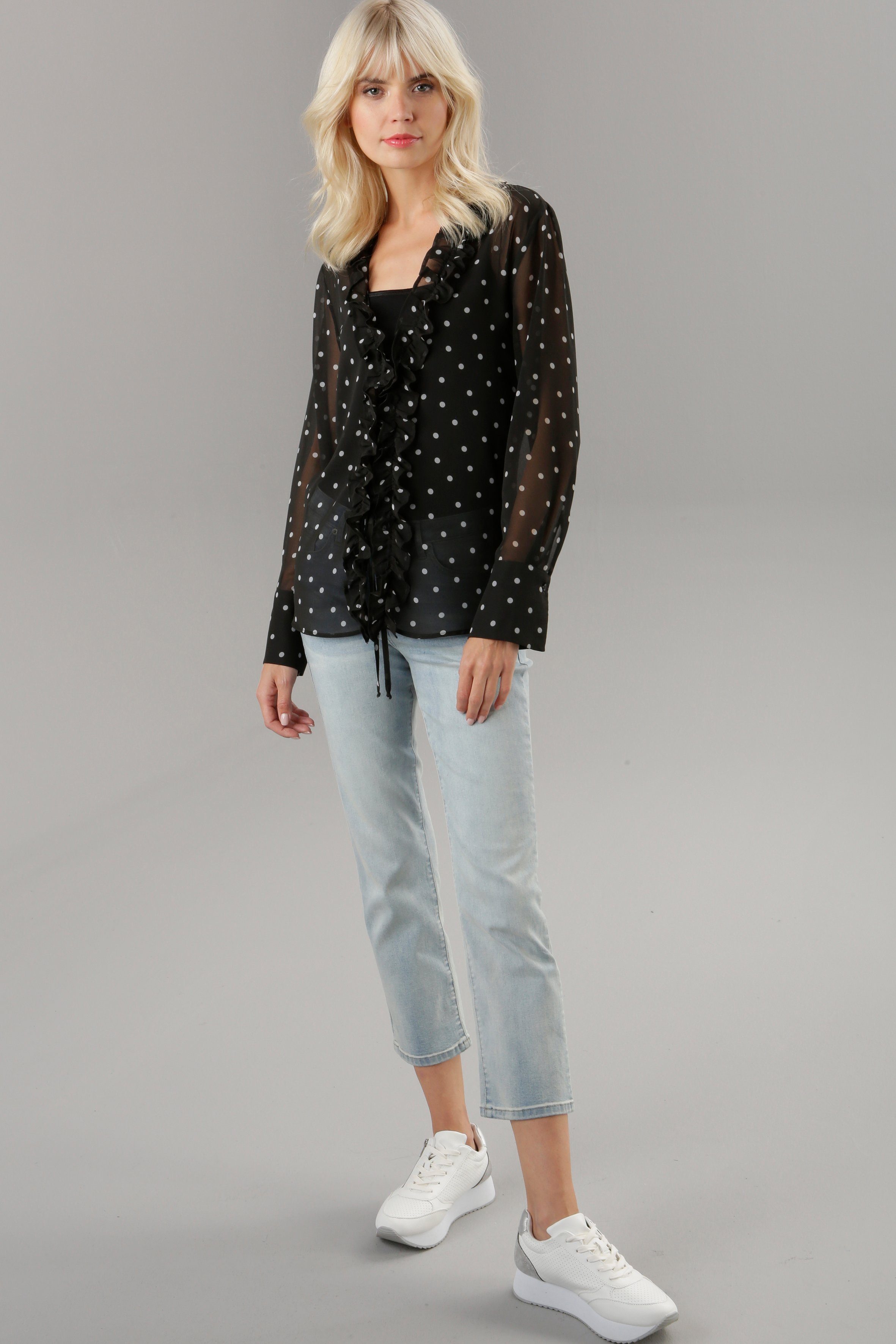 Volants Chiffonbluse mit SELECTED Aniston