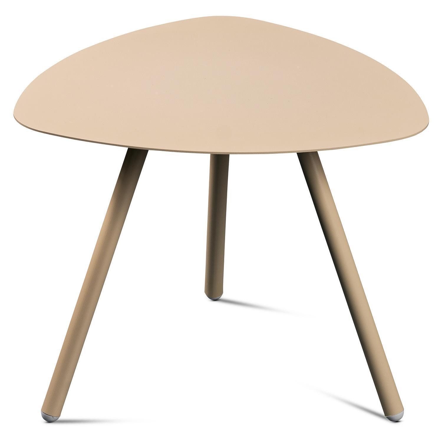 M2 Kollektion Beistelltisch Mira, Cremeweiß, Metall, pulverbeschichtet, B 50 x H 40 x T 50 cm