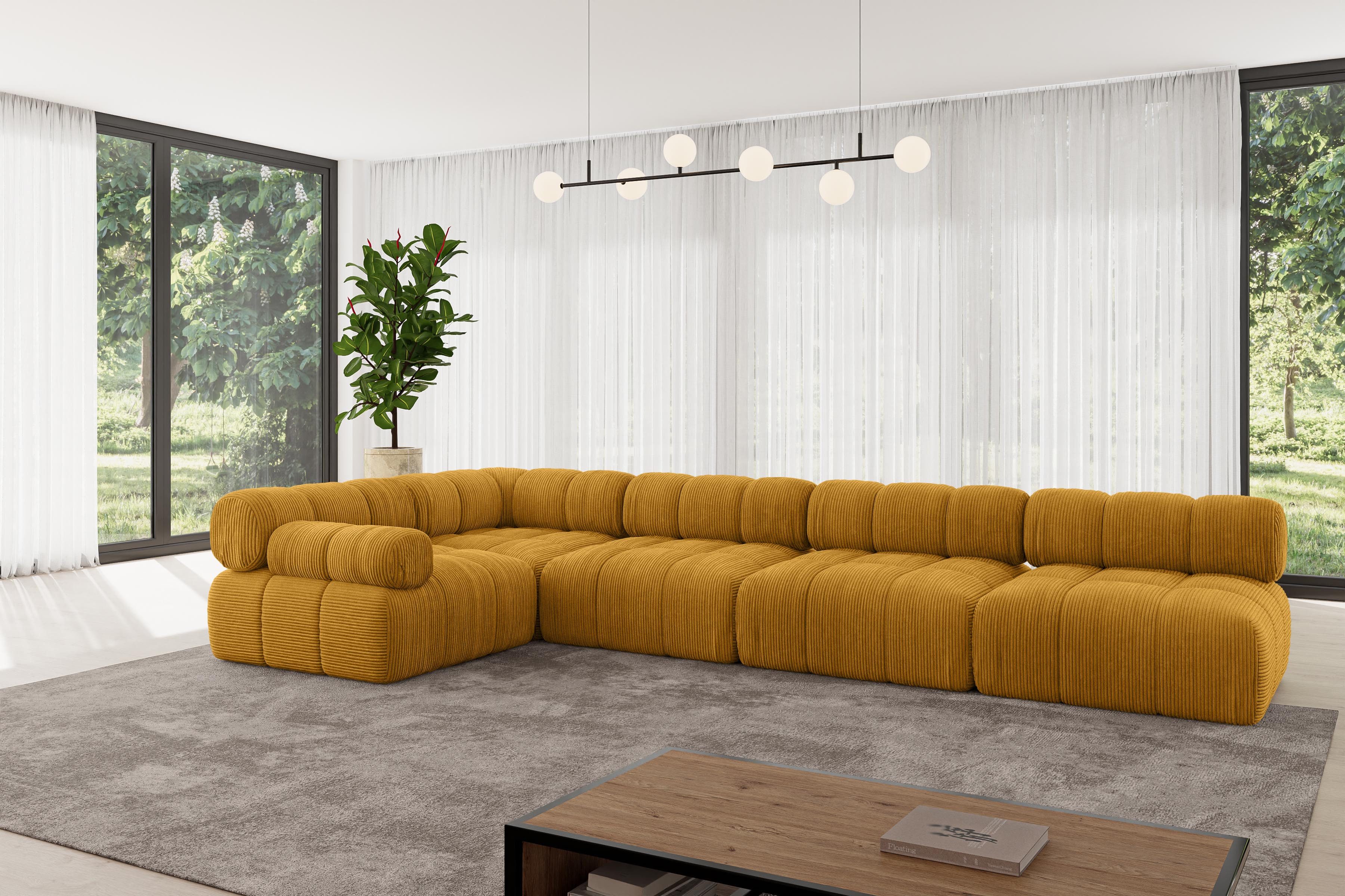 ALTDECOR Ecksofa Mende-L3, Sofa Praktische Bequeme Funktionsecke Couch L-Form Eckcouch, Corner Sofa U-Form Vielseitige Sofa Wohnlandschaft Wohnzimmer