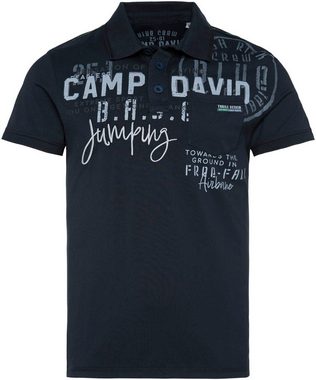 CAMP DAVID Poloshirt mit Tapes auf den Schultern
