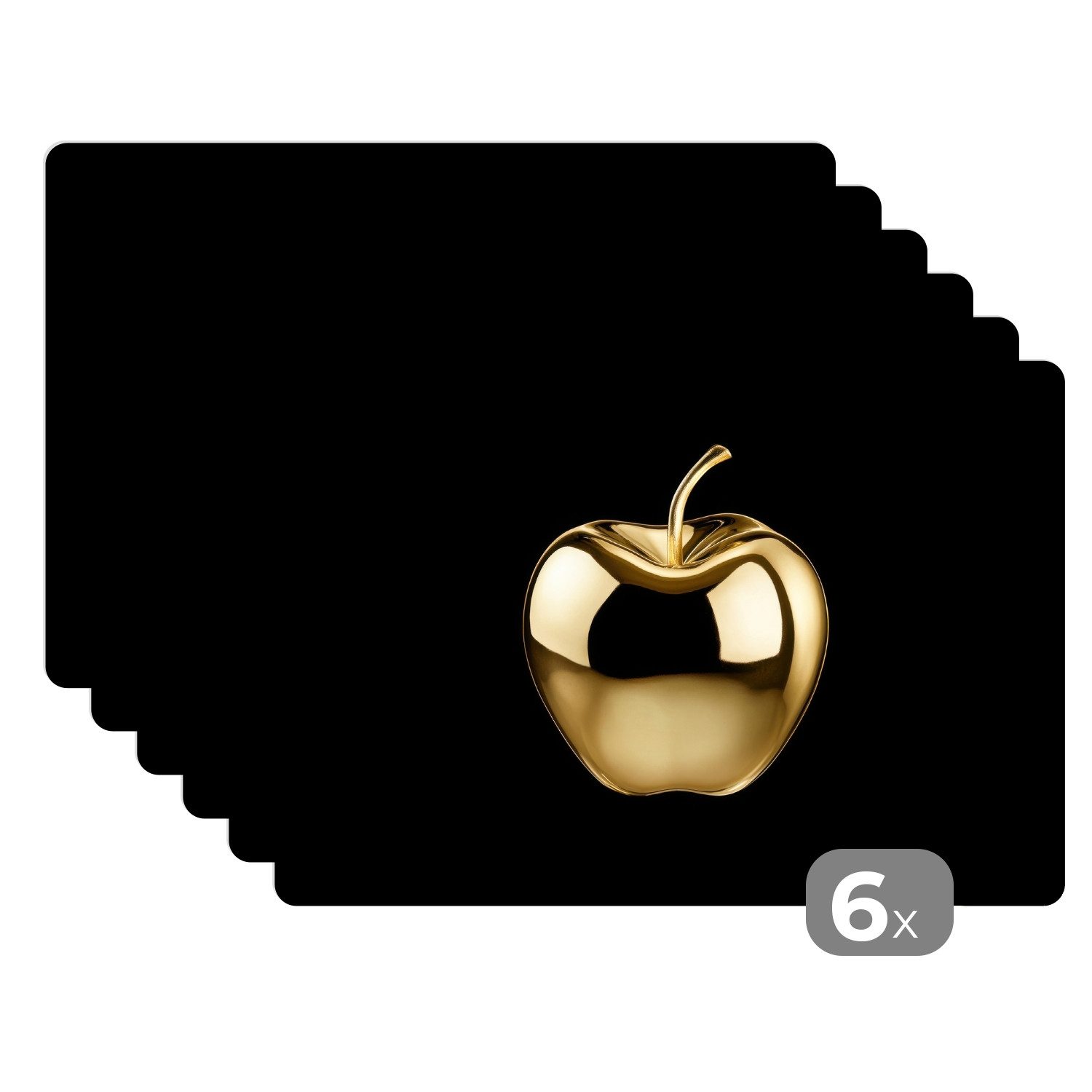 MuchoWow Platzset Apfel - Gold - günstig online kaufen