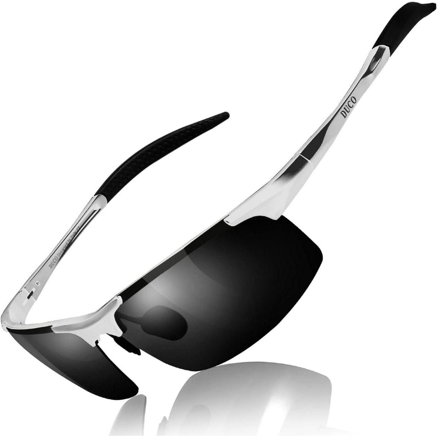 LuxusKollektion Sonnenbrille Sonnenbrille Herren polarisiert Metallrahmen UV400 Silber, Grau (1-St)