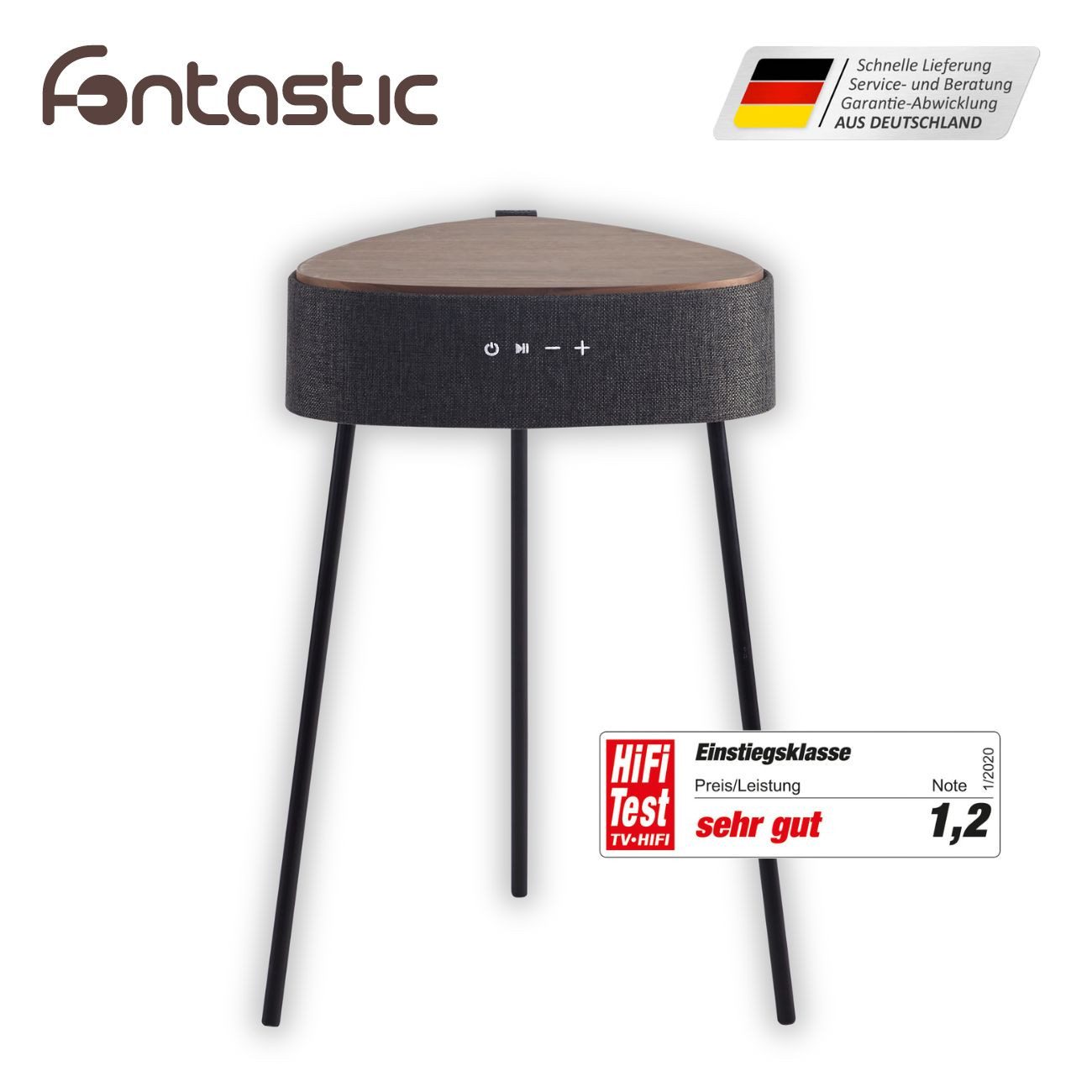 fontastic Mesu Holz Stand-Lautsprecher (Designer Lautsprecher)