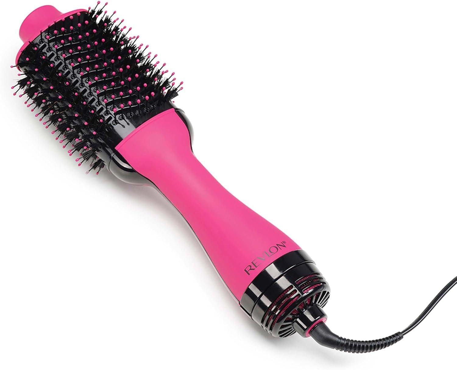 Revlon Ionic-Haartrockner Revlon One-Step Haartrockner & Volumiser – Pink, Ionic 2-in-1, One-Step-Bürstendesign, Mehrstufige Temperatur rosa