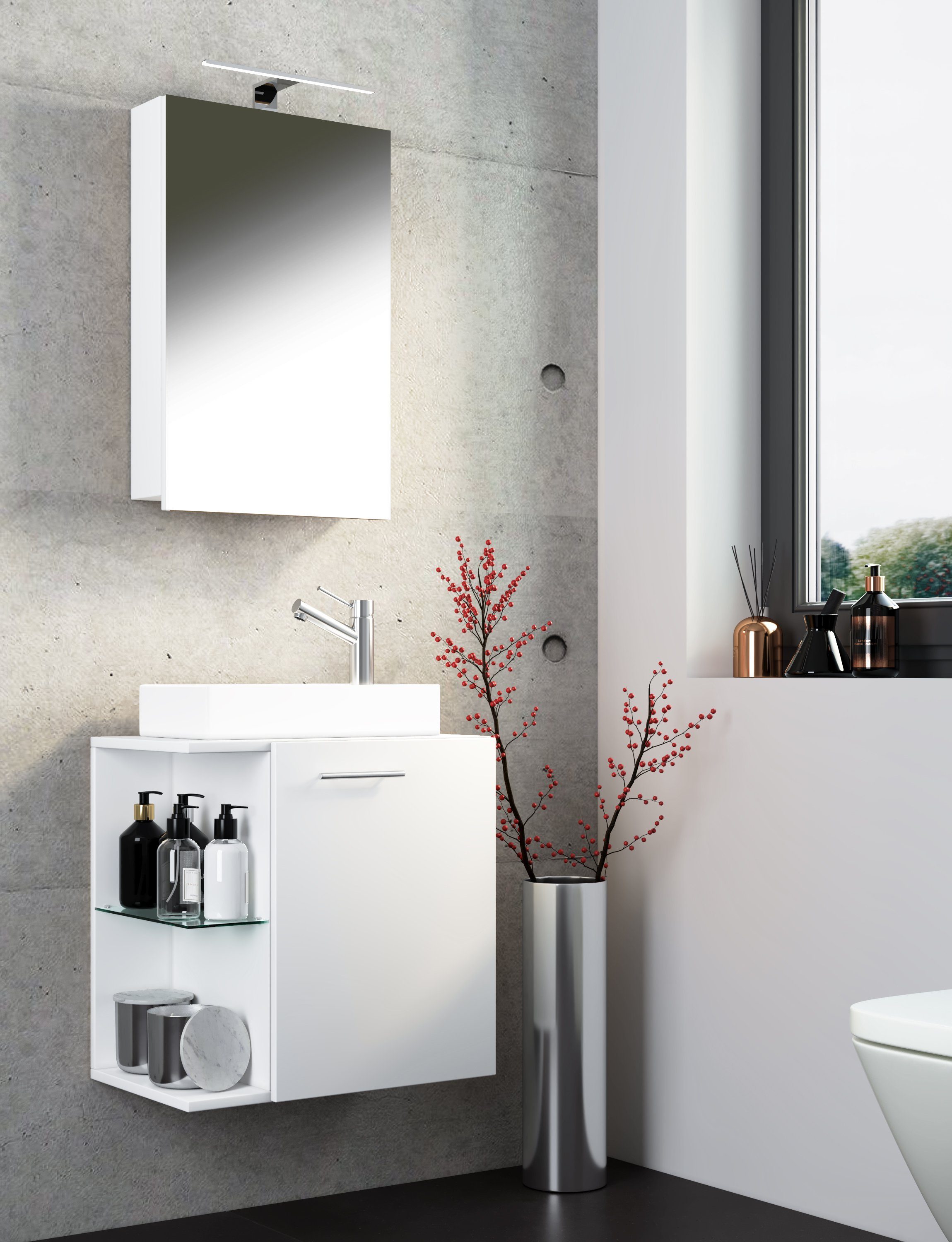 VCM Waschtisch 3-tlg Gäste WC Waschplatz günstig online kaufen